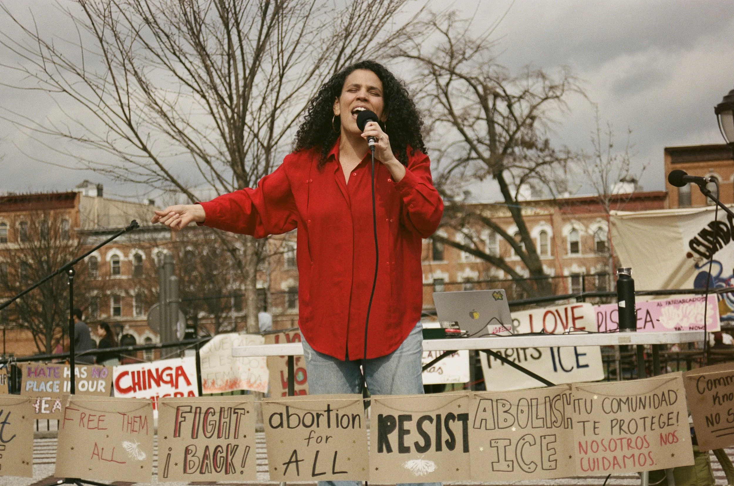 Xenia Rubinos during 2026 Women's Strike NYC Fest 