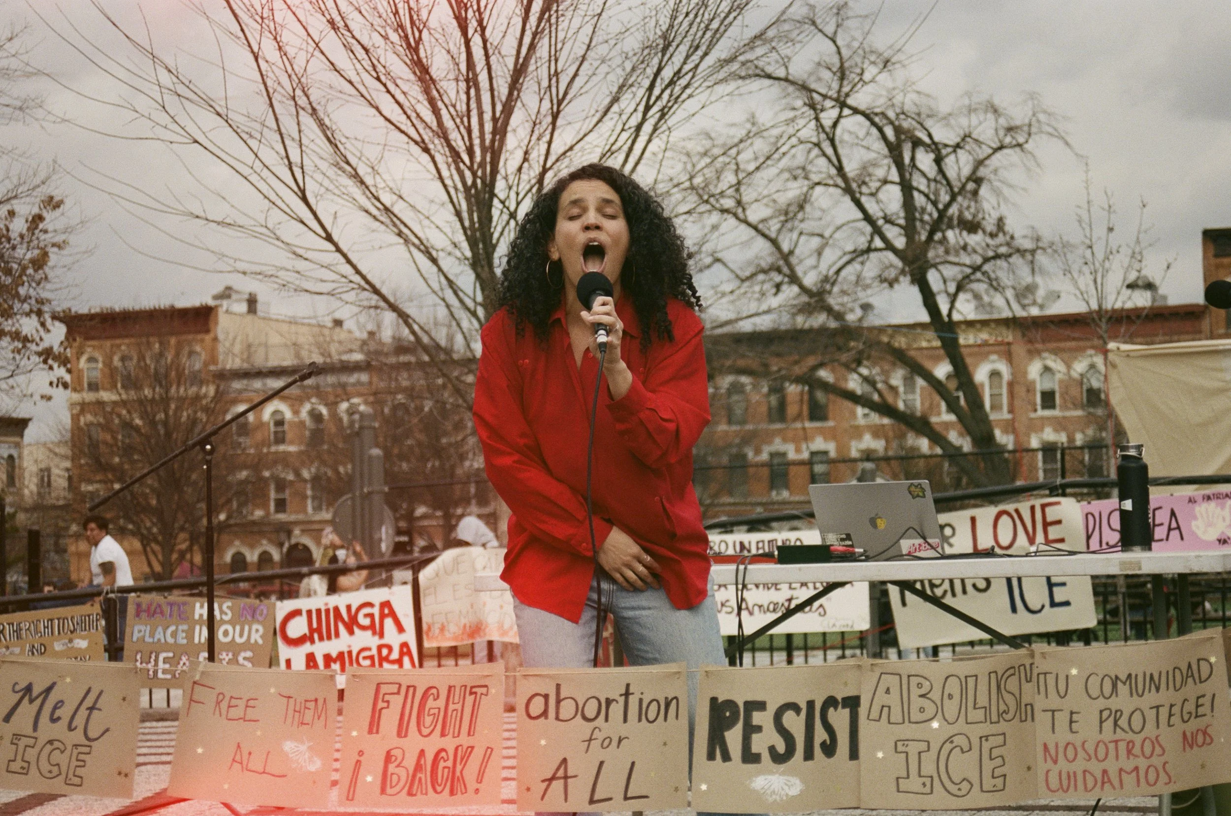 Xenia Rubinos during 2026 Women's Strike NYC Fest 