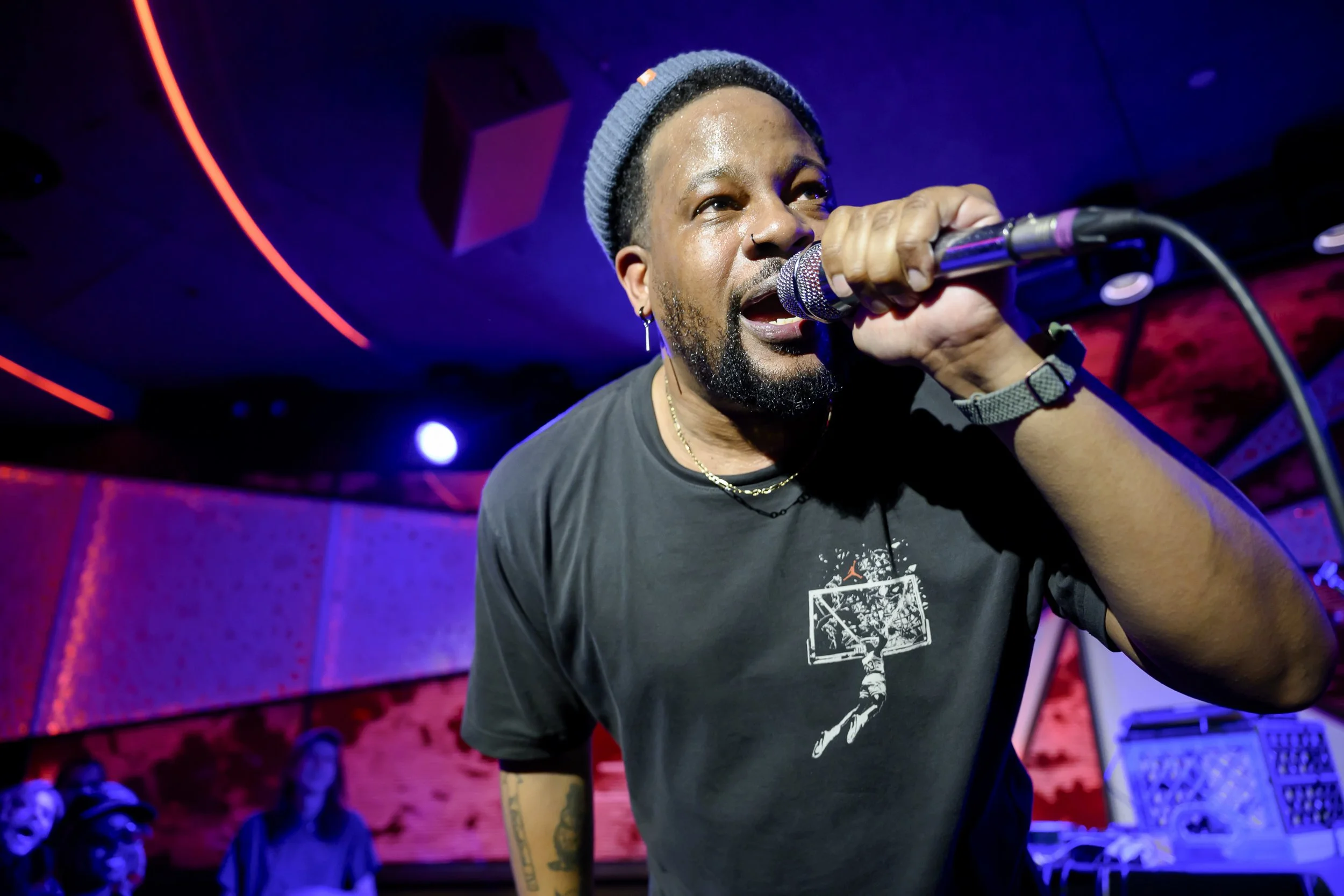 Open Mike Eagle at The Sultan Room on Tuesday, May 5, 2026.