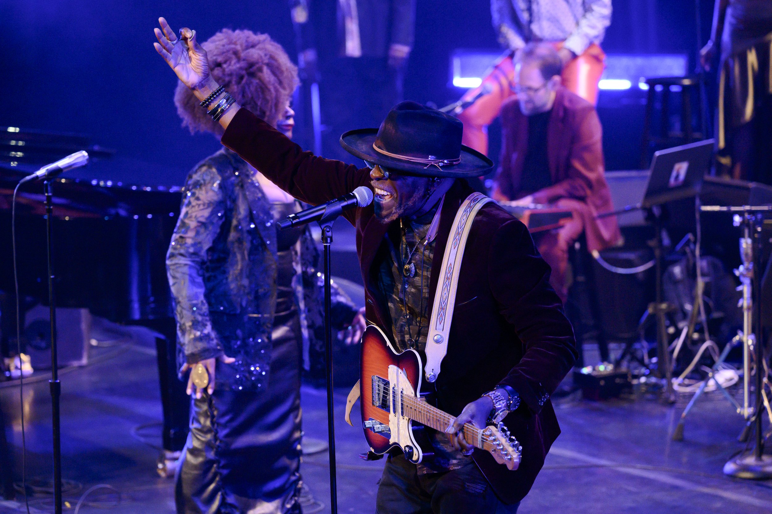 Sandra St. Victor and V. Jeffrey Smith during Stevie: A Life in the Key of Songs
