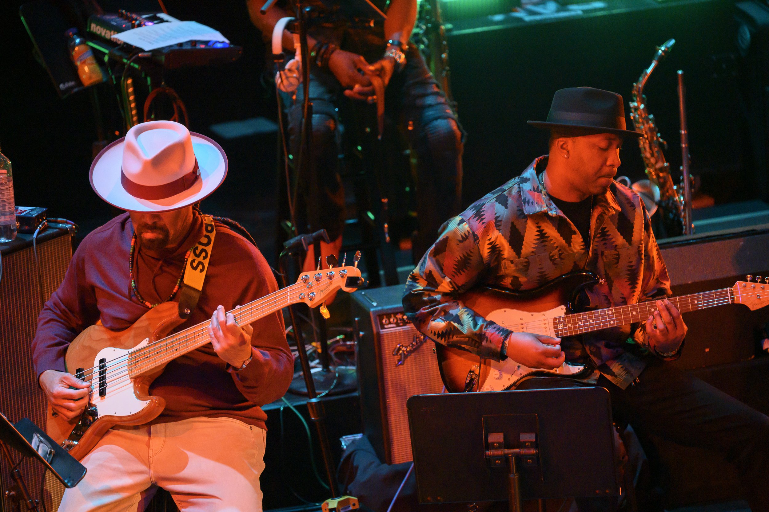 Darrell M. McNeil and Marcus Machado during Stevie: A Life in the Key of Songs