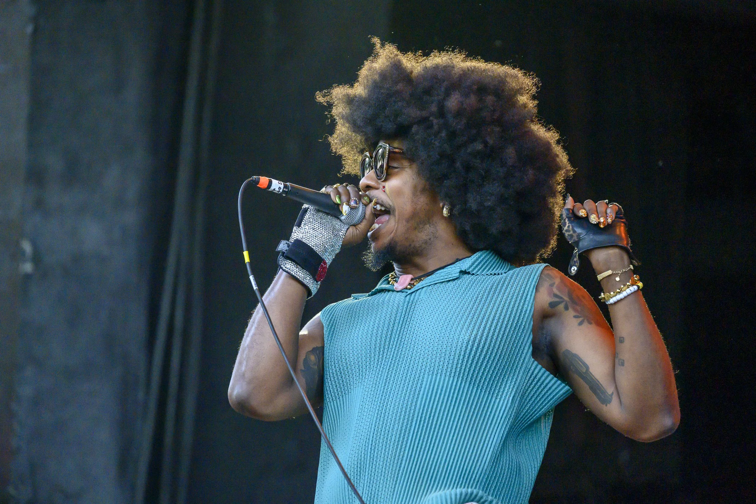Trinidad James with Leon Knight at BRIC Celebrate Brooklyn!