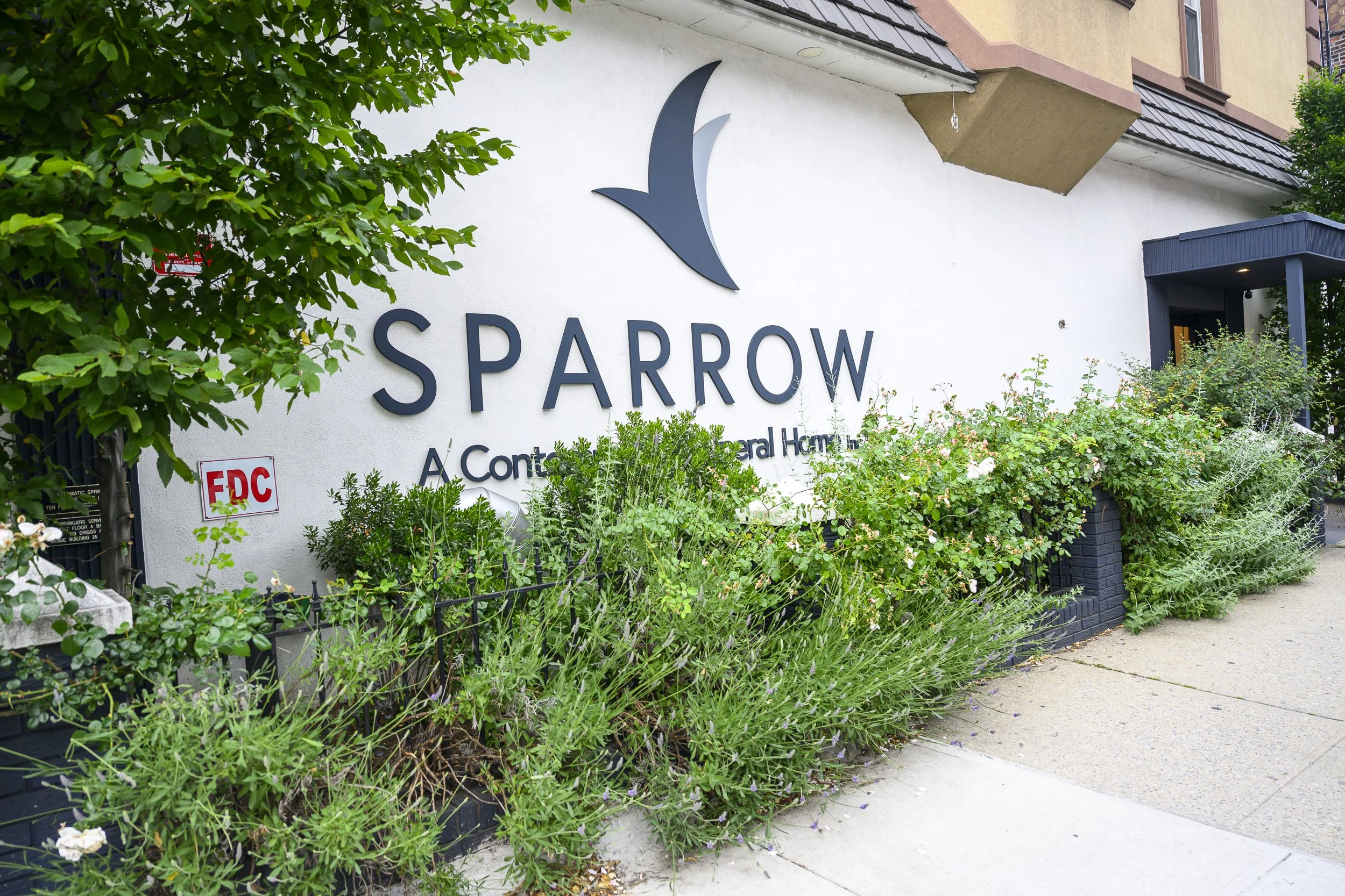 Sparrow Funeral Home in Greenpoint, Brooklyn