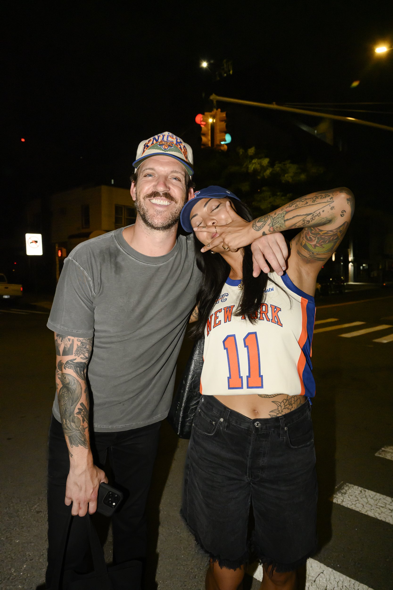 New York Knicks fans on Graham Avenue after they won Game 4