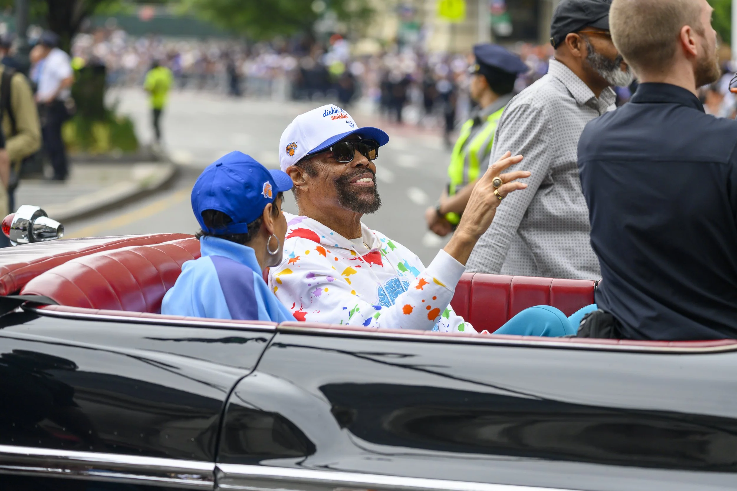 Walt "Clyde" Frazier Jr. at the New York Knicks Championship Parade