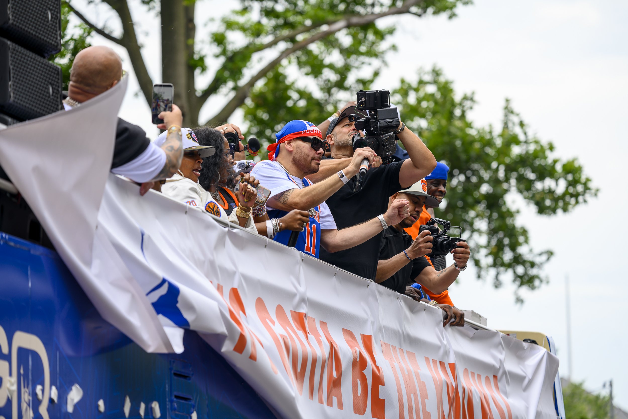 Fat Joe at the New York Knicks Championship Parade