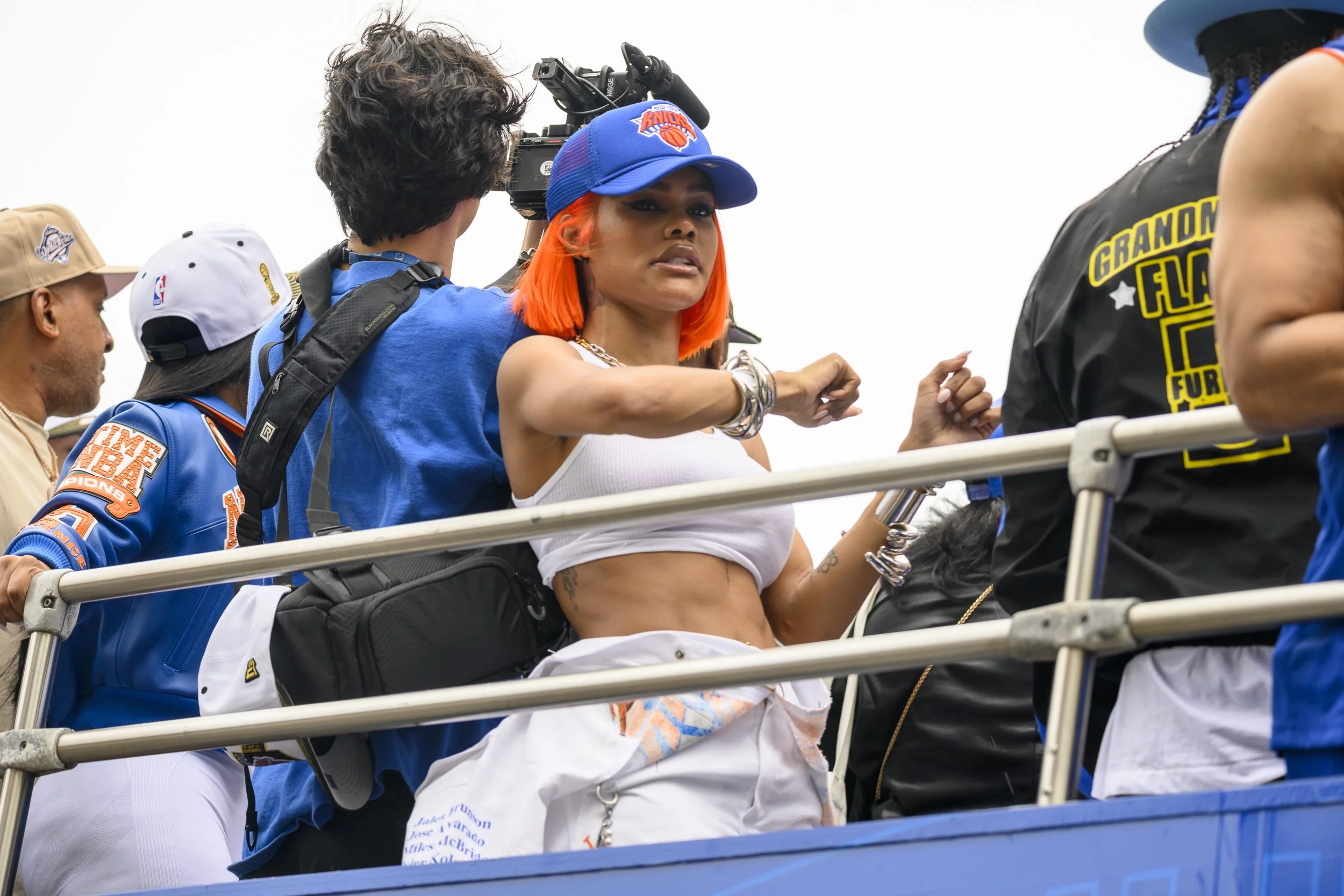 Teyana Taylor at the New York Knicks Championship Parade