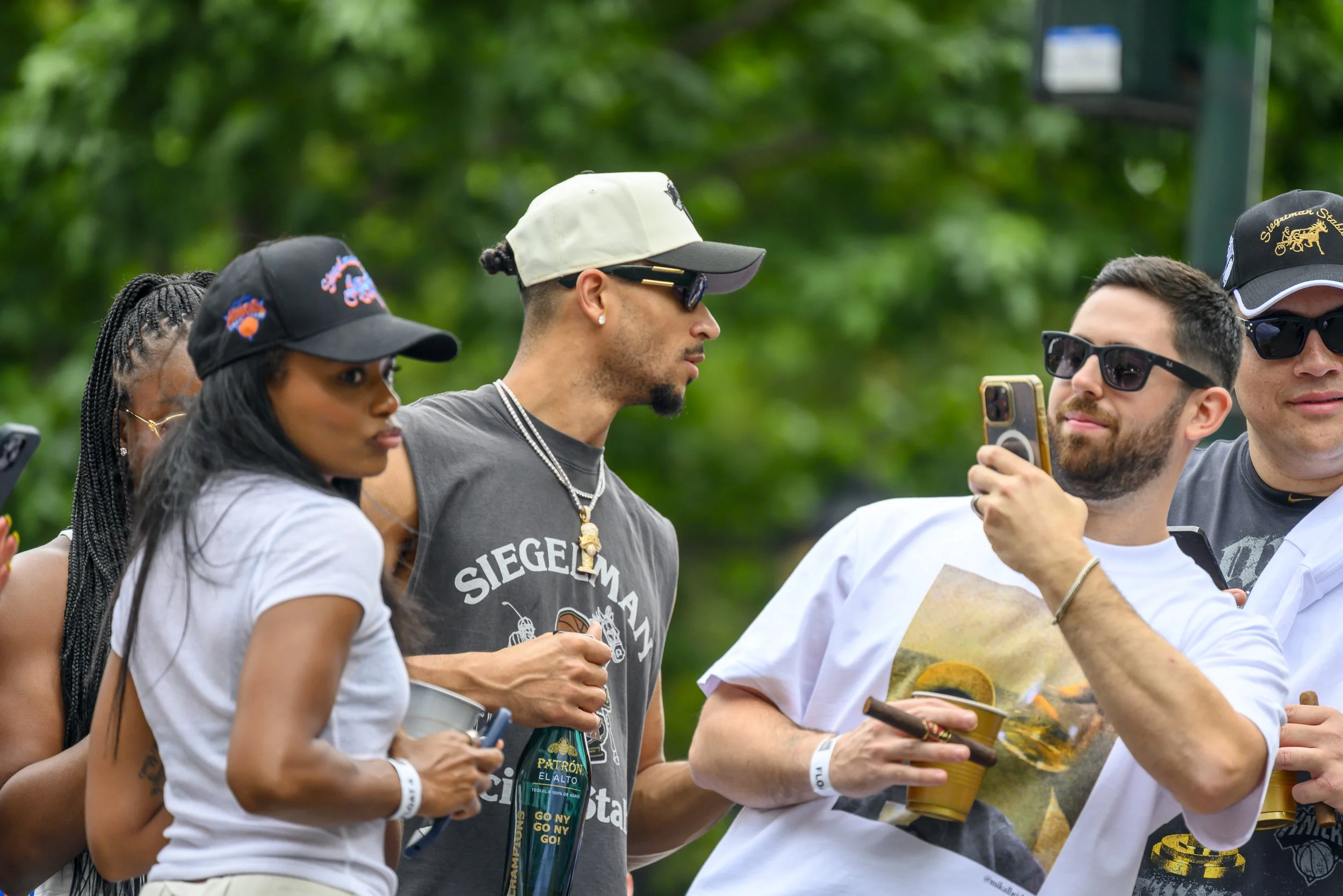 Josh Hart at the New York Knicks Championship Parade