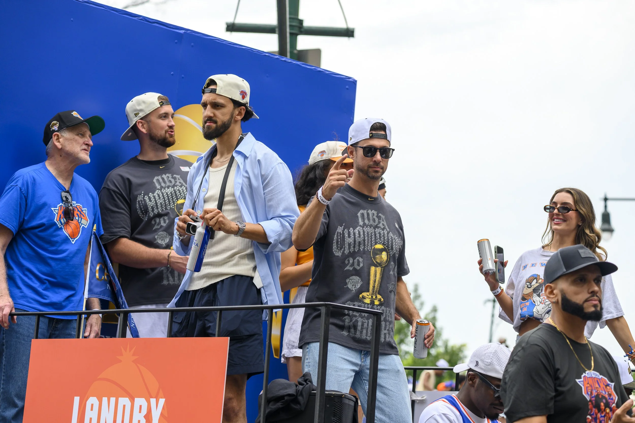 Landry Shamet at the New York Knicks Championship Parade