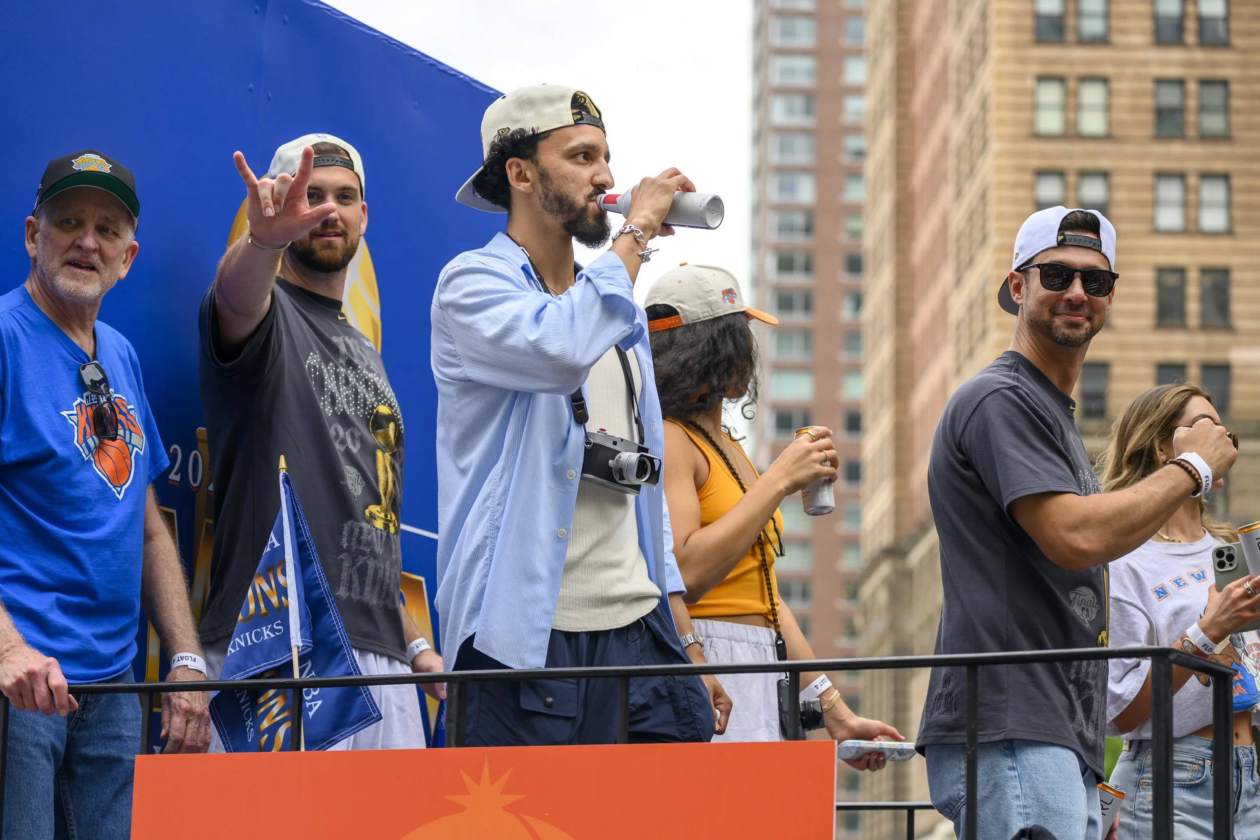 Landry Shamet at the New York Knicks Championship Parade