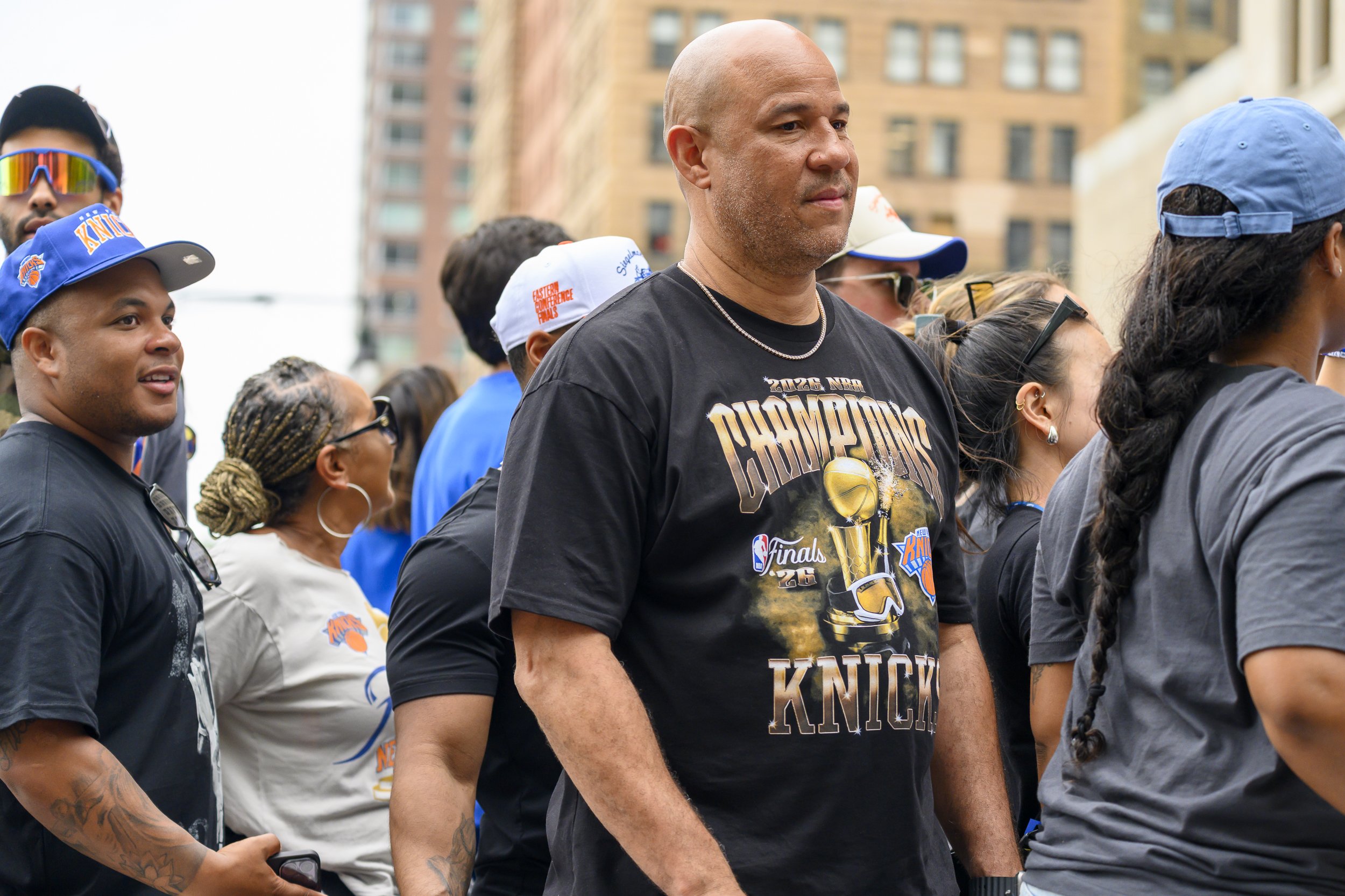 Rick Brunson at the New York Knicks Championship Parade