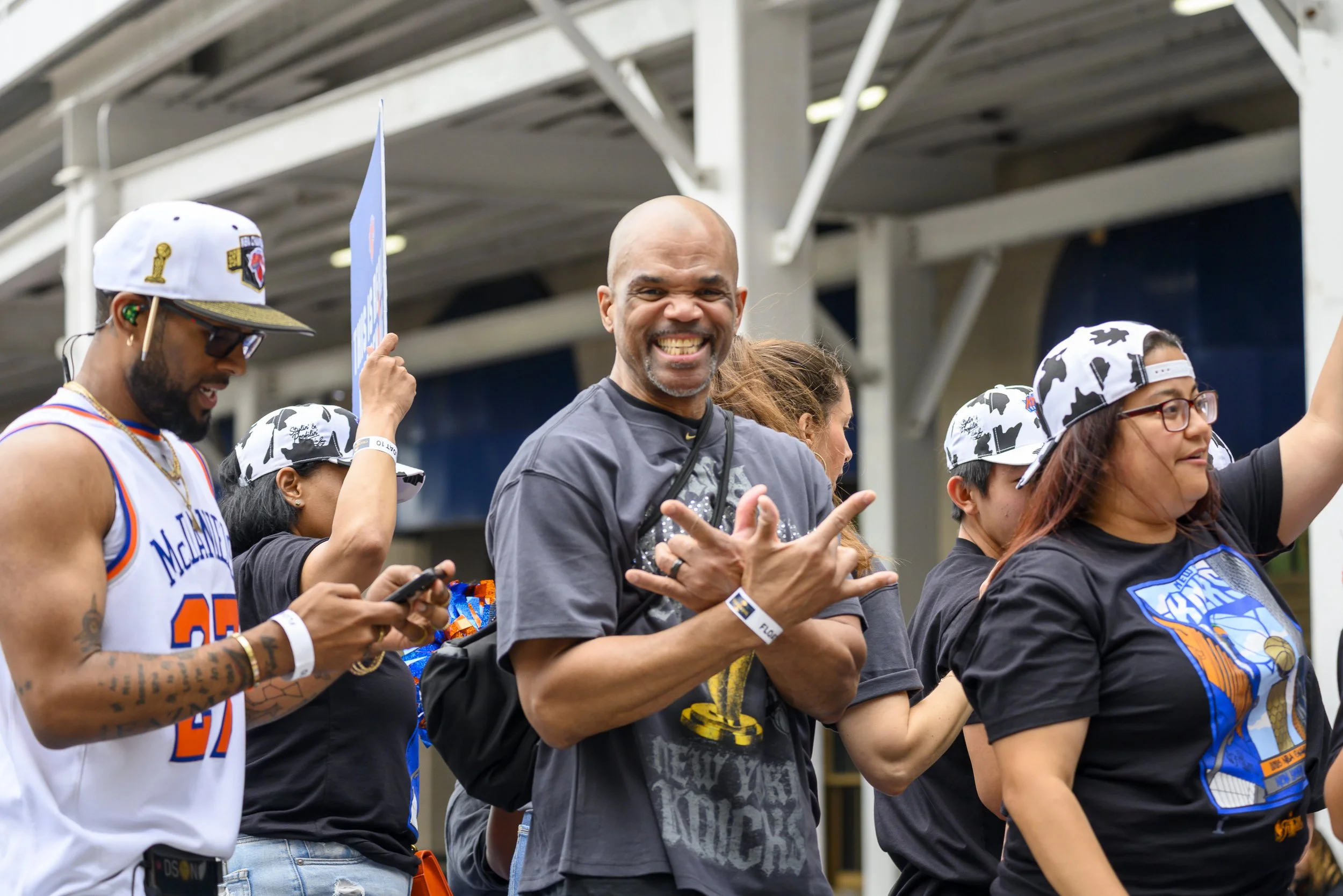 Darryl McDaniels of Run DMC at the New York Knicks Championship Parade
