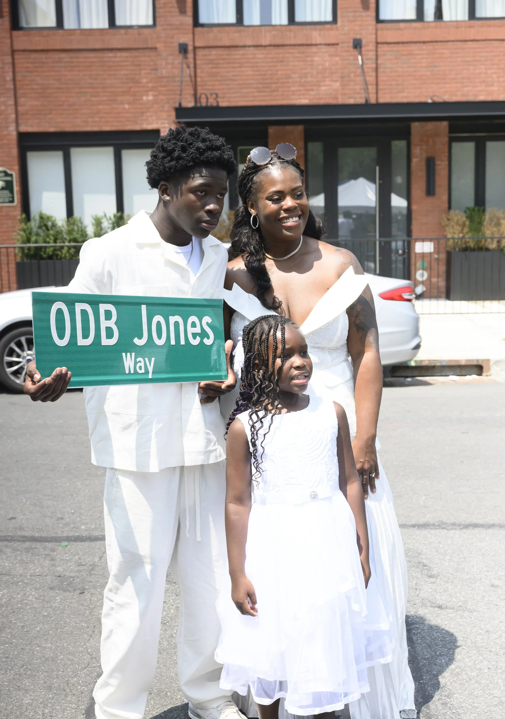 Taniqua Jones after the conaming ceremony