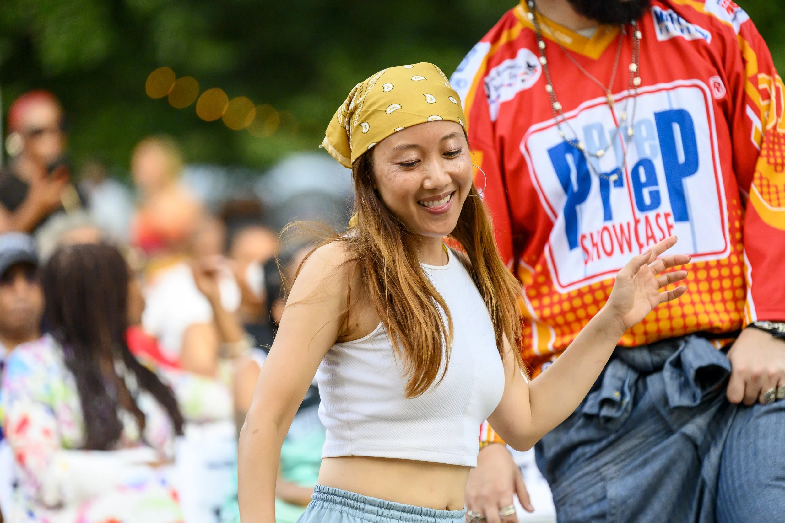 Audience members dance during BRIC Celebrates Aaliyah: One in a Million