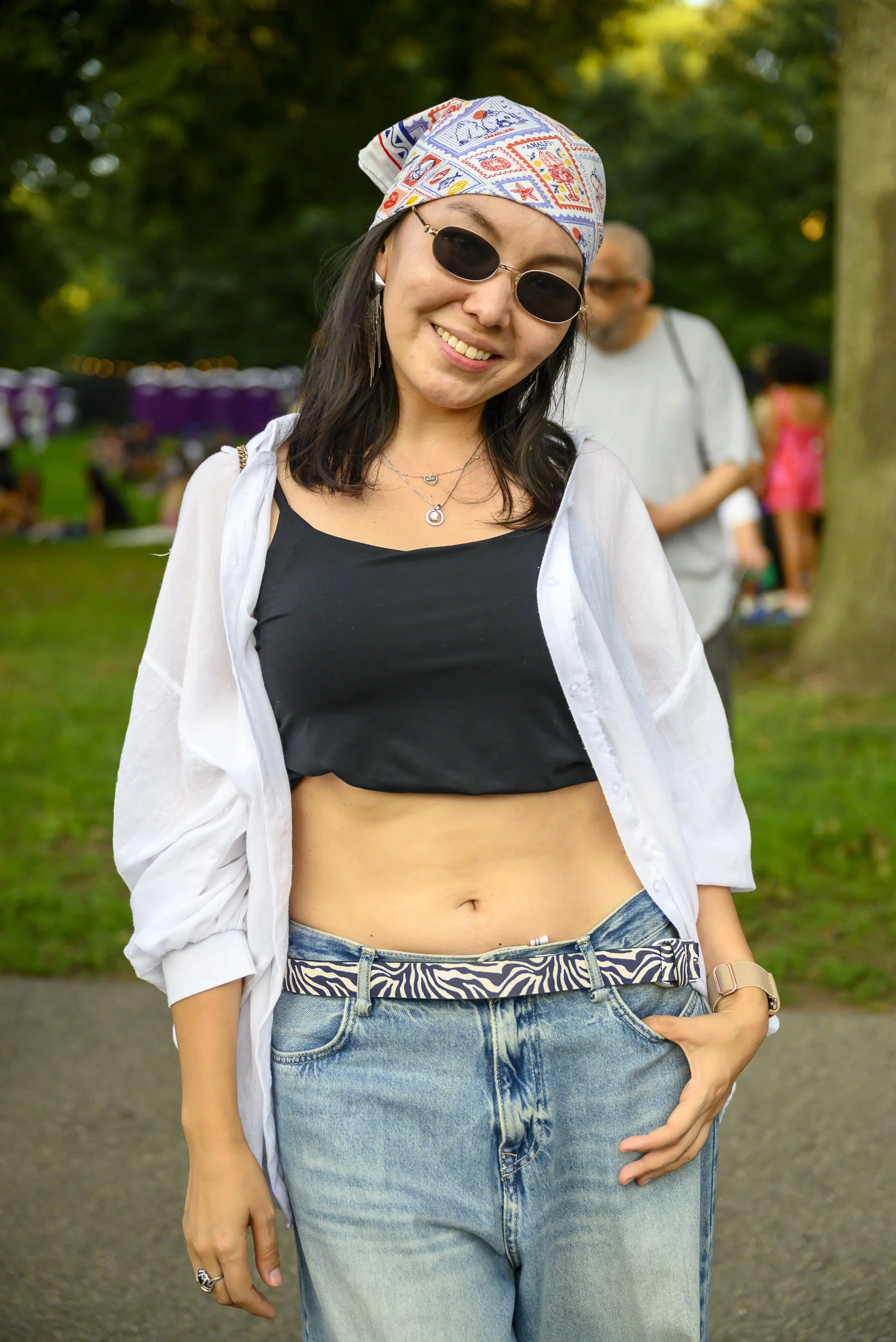A person dresses like Aaliyah during BRIC Celebrates Aaliyah: One in a Million