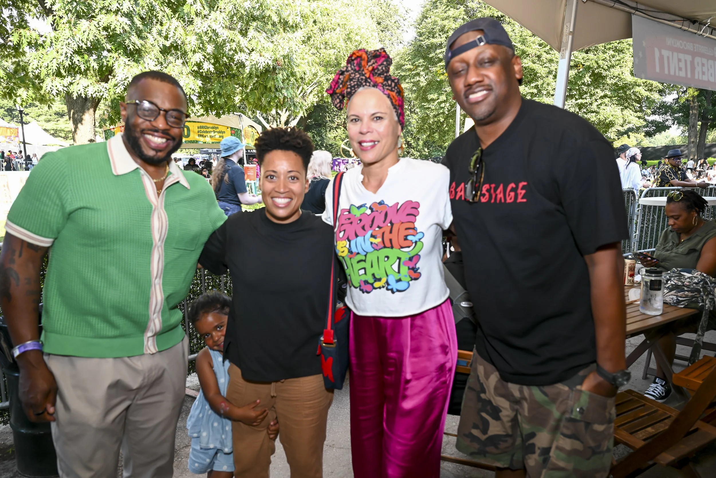 BRIC President Wes Jackson, New York City Councilmember Crystal Hudson, and April Walker during BRIC Celebrates Aaliyah: One in a Million