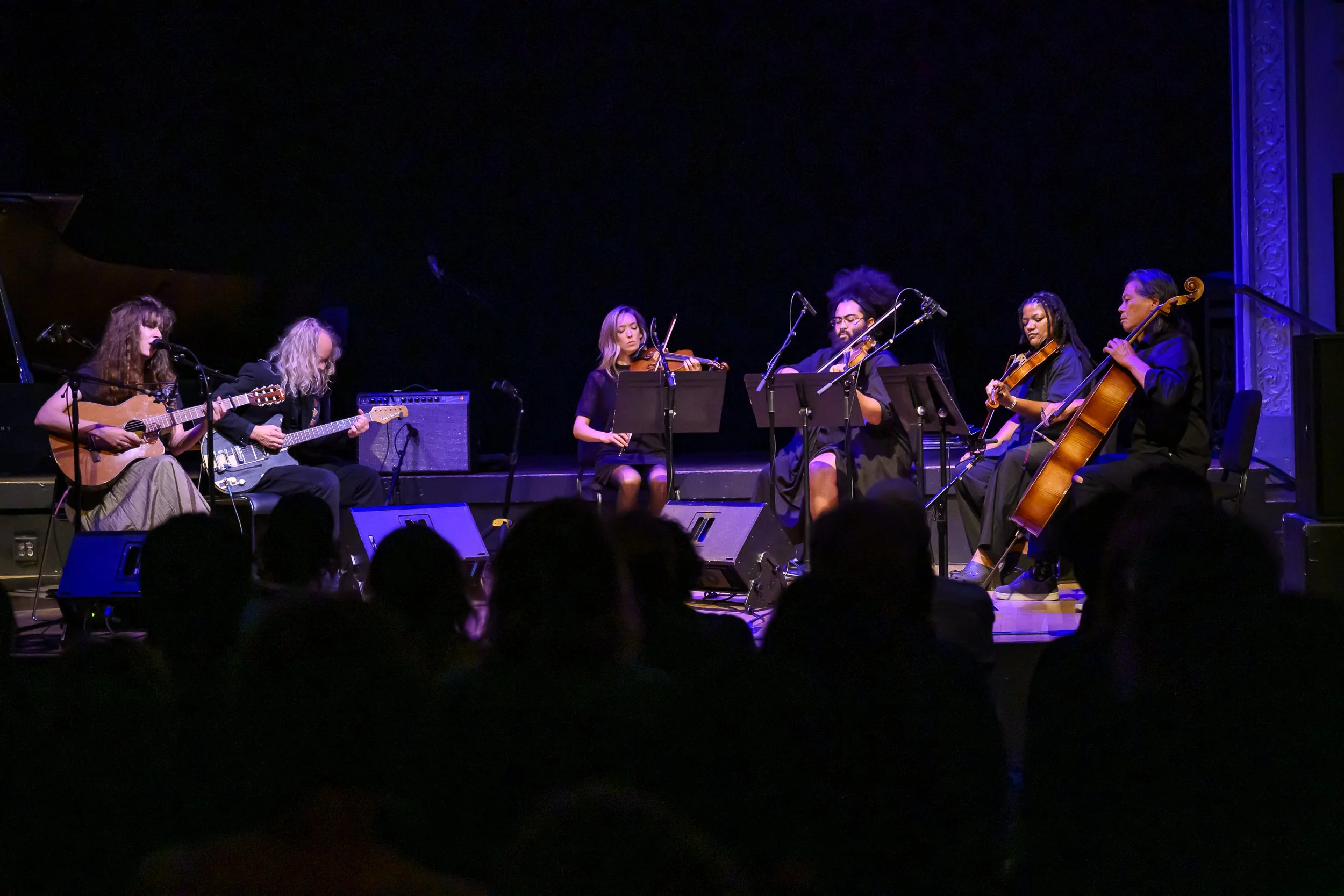 Haley Fohr with Alan Sparkhawk and Wordless Music String Quartet on Thursday, October 1, 2026.