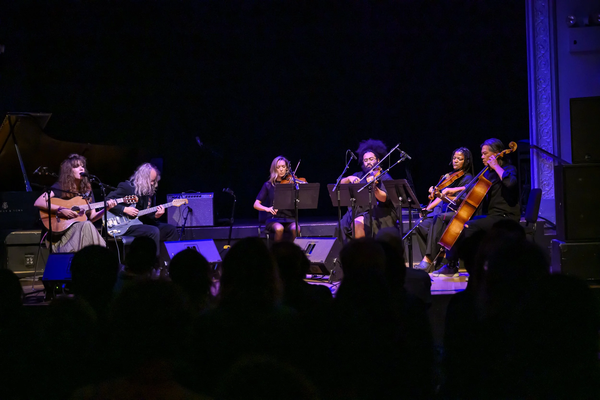 Haley Fohr with Alan Sparkhawk and Wordless Music String Quartet on Thursday, October 1, 2026.