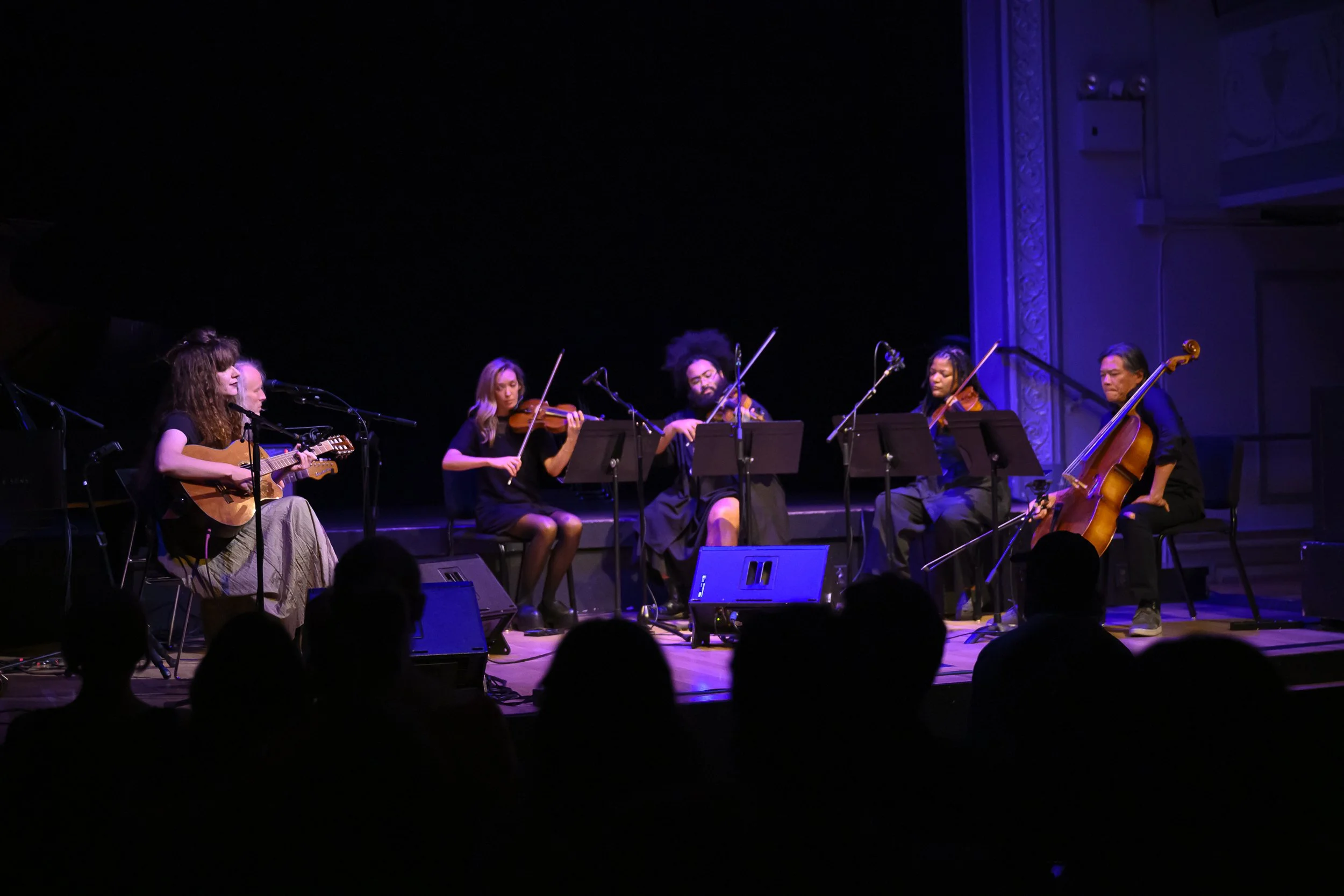 Haley Fohr with Alan Sparkhawk and Wordless Music String Quartet on Thursday, October 1, 2026.