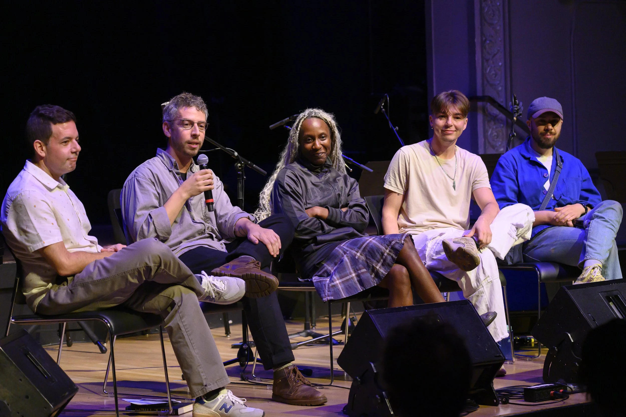 Silent Barn panel with Ronen Givony, Carlos Hernandez, Yatta Zoker, Neon Mashurov, and Jordan Michael Iannucci on Thursday, October 1, 2026.
