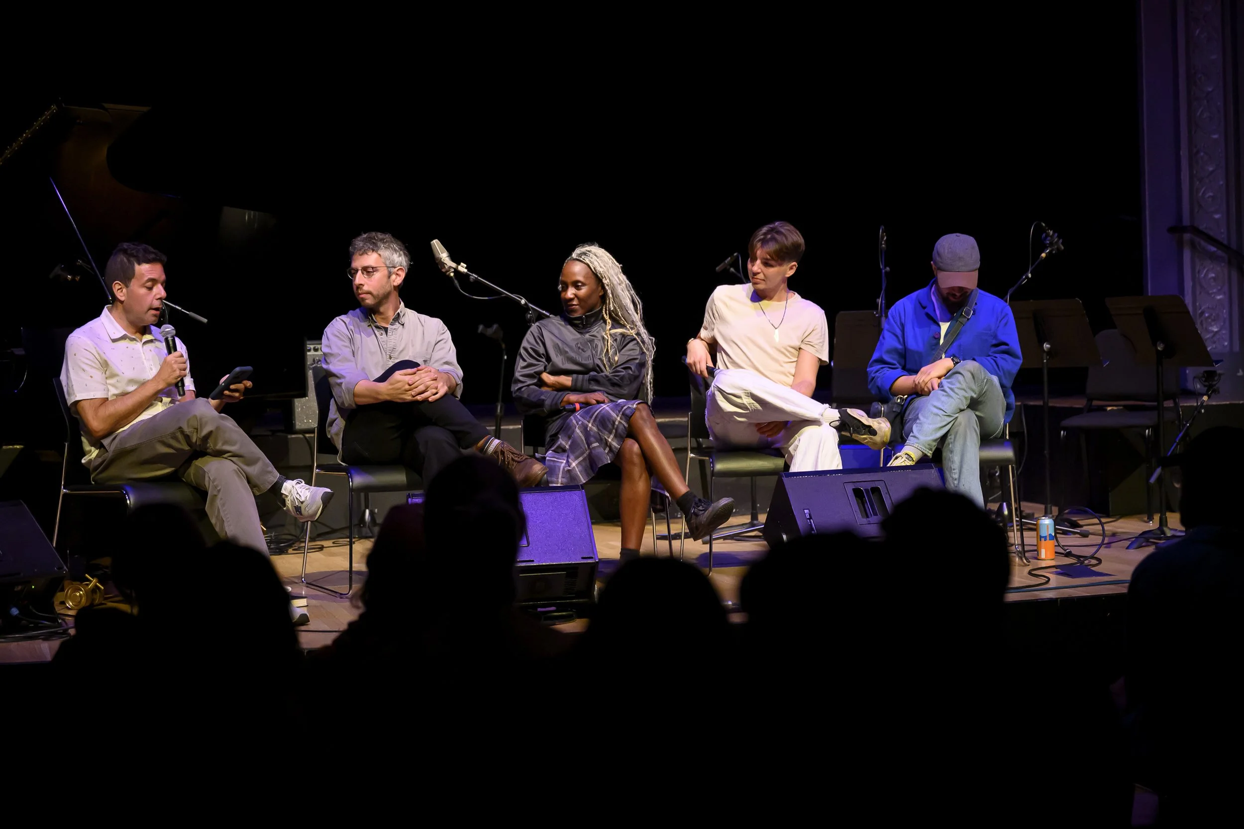 Silent Barn panel with Ronen Givony, Carlos Hernandez, Yatta Zoker, Neon Mashurov, and Jordan Michael Iannucci on Thursday, October 1, 2026.