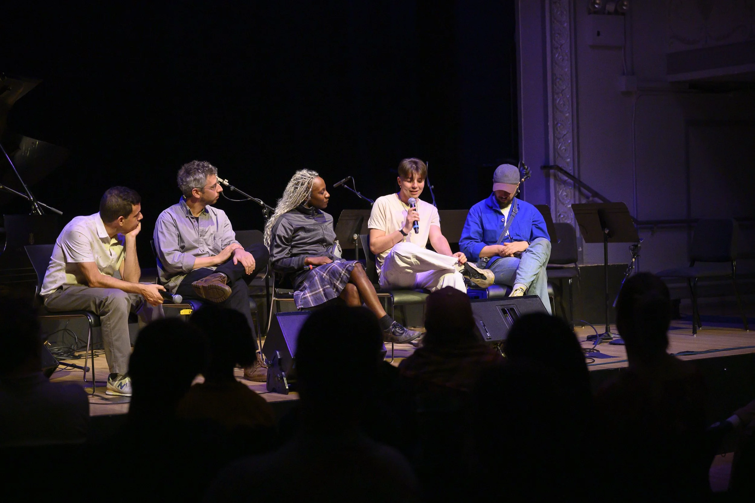 Silent Barn panel with Ronen Givony, Carlos Hernandez, Yatta Zoker, Neon Mashurov, and Jordan Michael Iannucci on Thursday, October 1, 2026.