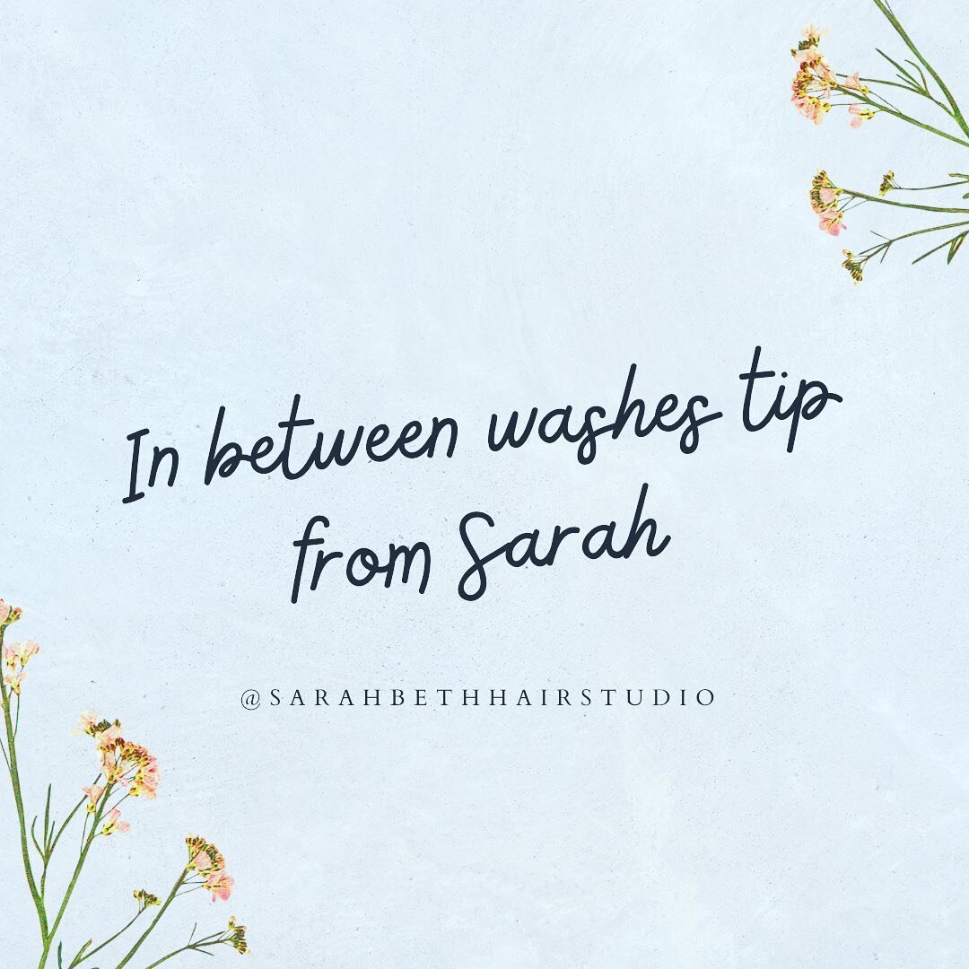 Hair tip from Sarah owner of @sarahbethhairstudio in our Robinhood Rd. location ⭐️

Dry shampoo day&hellip;but are you dry conditioning??

Your natural scalp oils don&rsquo;t always make it all the way down those luscious locks. Adding a dry conditio