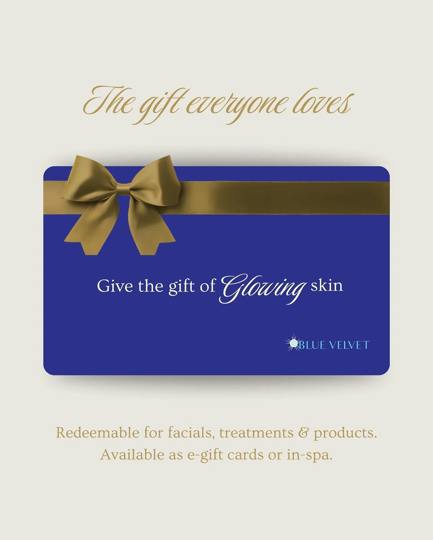 The holidays are almost here🎄Treat someone you love to the gift of glowing skin.💌

For e-gift cards, purchase through the link in my bio (online store).
For physical gift cards available in-spa, send me a message to purchase!🎁