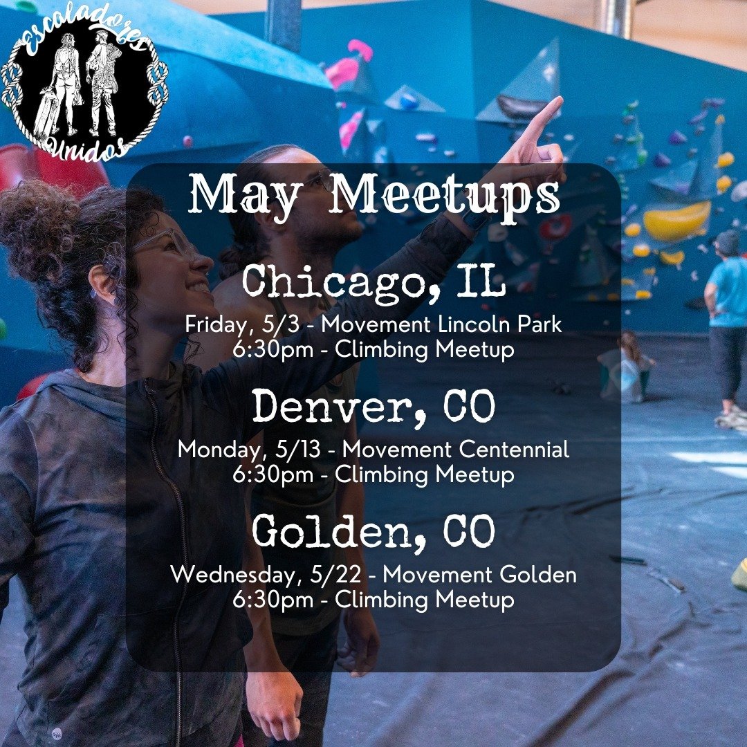 May Meetups! 🌸 We've been working on something big this month and can't wait to share con la familia!
❤️ &amp; save this post for all of this month's EU meetups!

Discounted day passes for anyone who mentions EU:
- Movement Lincoln Park: $14 Day Pas