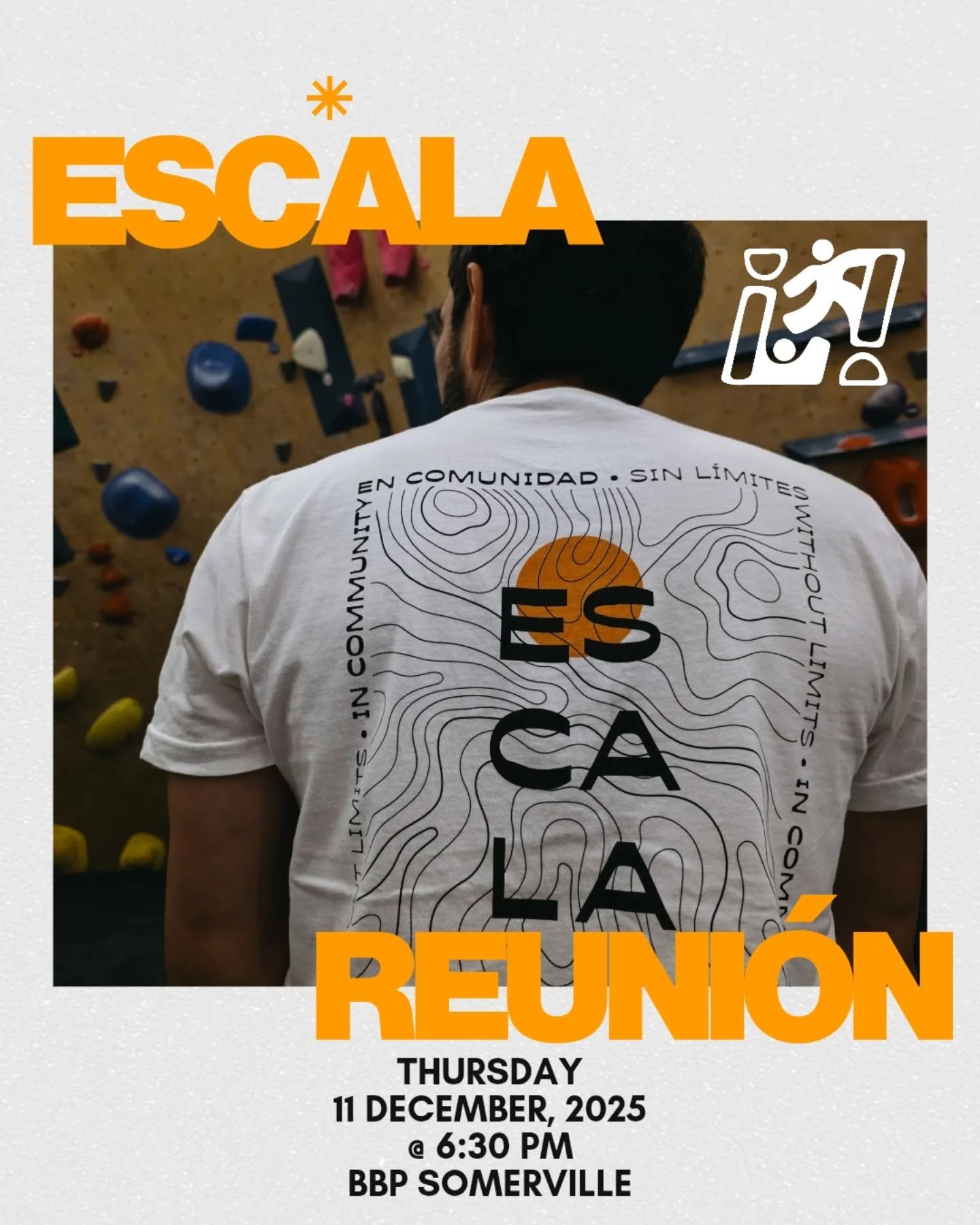 Hi All!! 👋🏾👋🏾
The last event of the year is Thursday, Dec 11th starting at 6:30pm! 
We welcome new and seasoned climbers!  See y'all soon! ✌🏾

Discounted day passes available for $22 dollars.