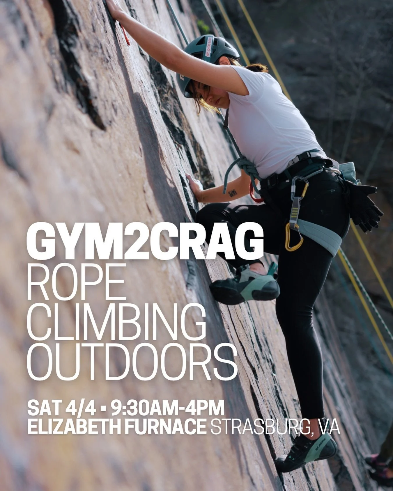 &iexcl;Nuestra pr&oacute;xima salida! Join us for a day of rope climbing outdoors at Elizabeth Furnace. 

Details and lottery application at the link in bio.

📸 @jorgetil