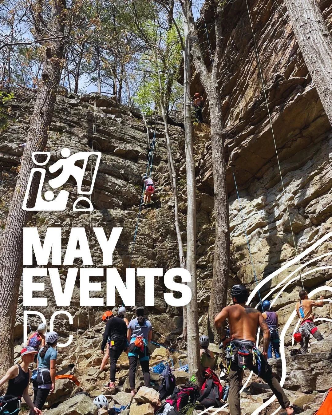 EVENTOS ESTE MAYO

Mayo est&aacute; aqu&iacute; and the walls aren&rsquo;t going to climb themselves. Check out todo lo que tenemos este mes at your local climbing gyms!

Starting on May 13th, WEEKLY MEETUPS ARE BACK at Movement Rockville! 

Discount
