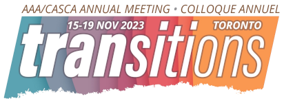 AAA 2023: "Transitions" theme logo