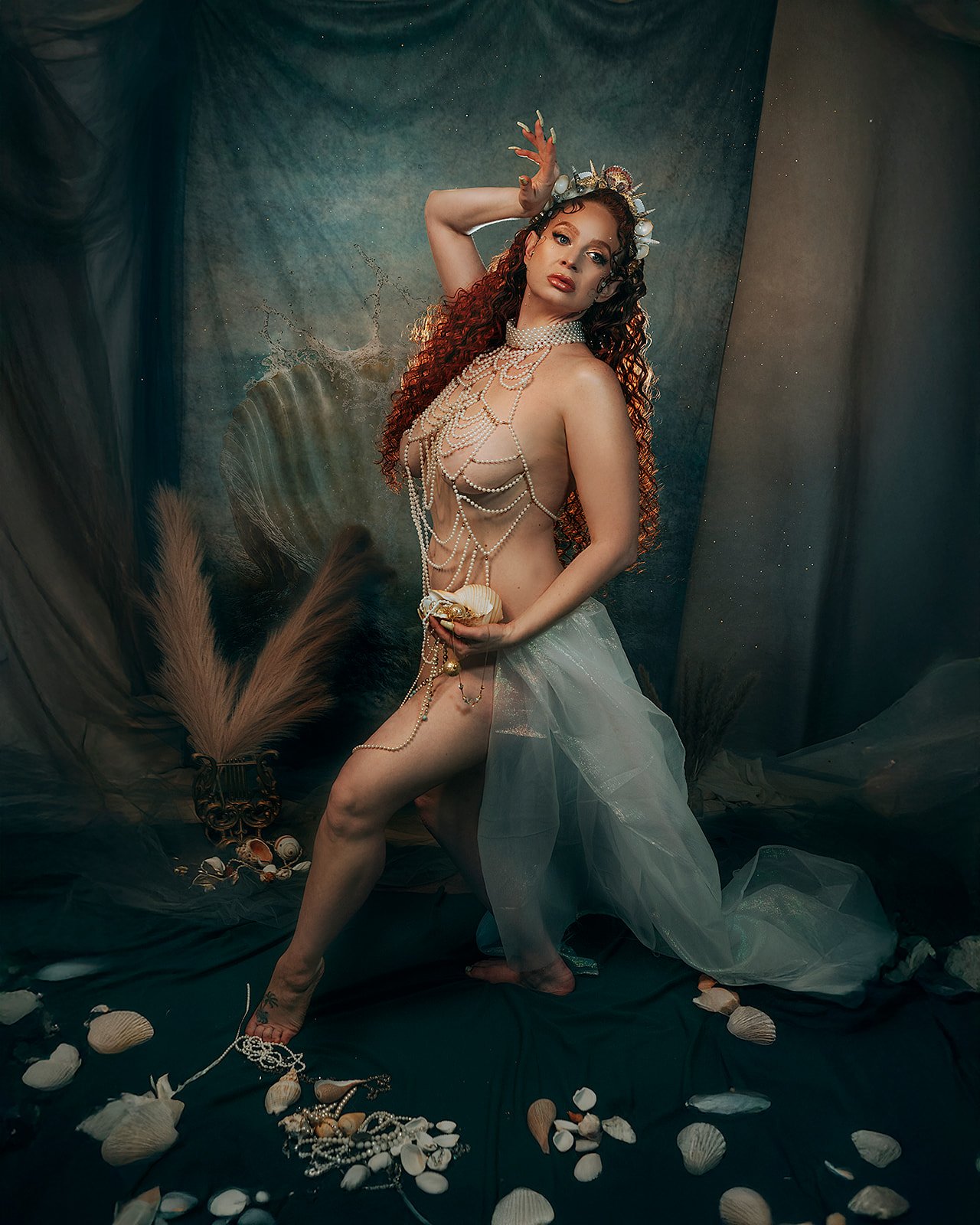 Birth of Venus Aries Photography New Orleans Nola Fine Art Portrait Photographer, Ethereal, Fantasy