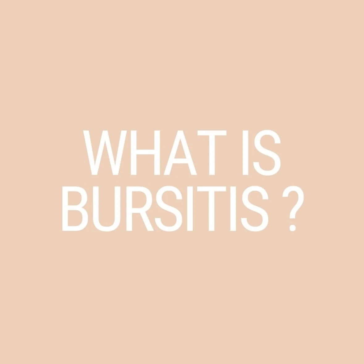 What is Bursitis?