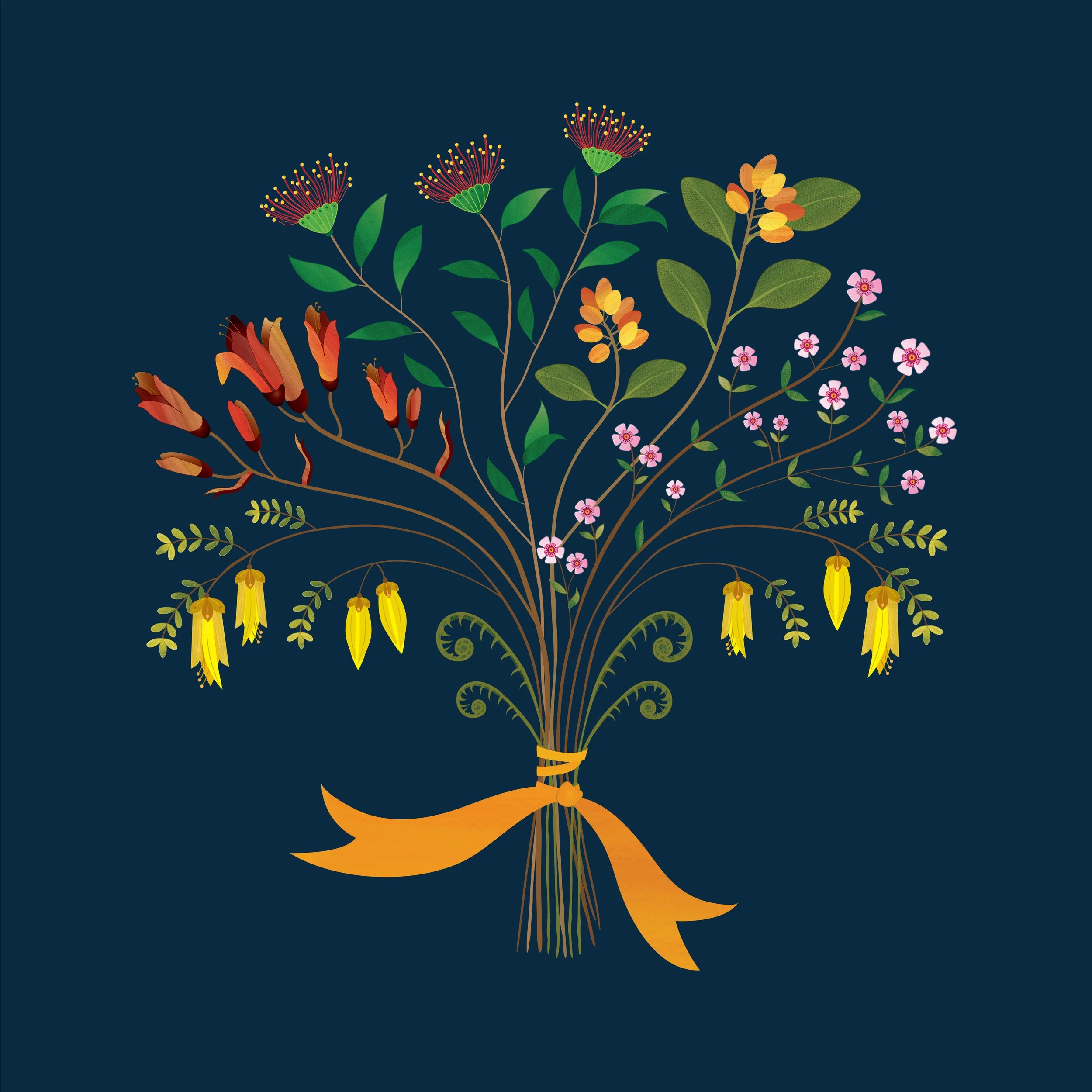 Nz Flower Vase Family Tree_Tied with ribbon & names-01.jpg