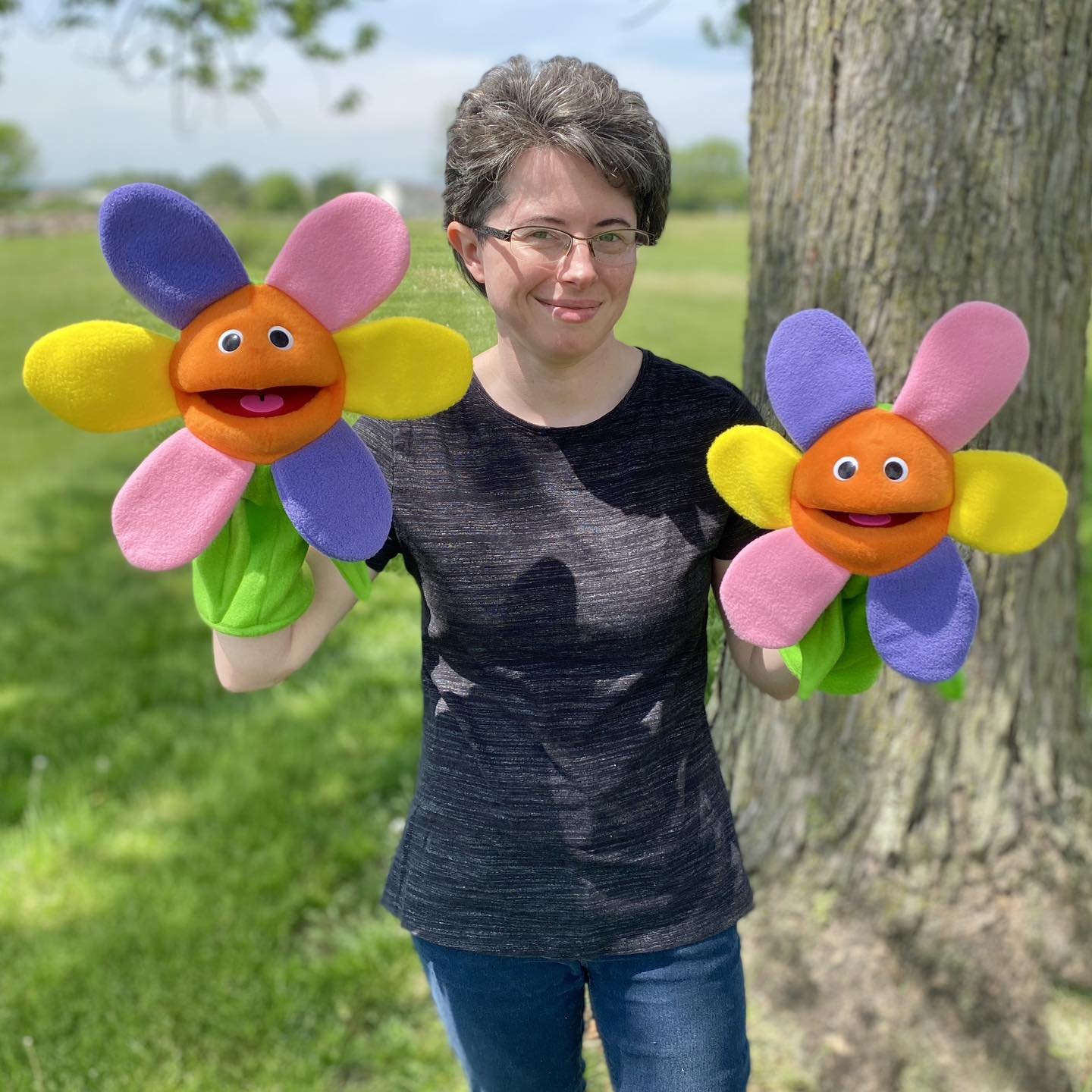 🌼 Spring is in the air at One Way Squared! 🌼

Our Fancy Flower puppet is 20&rdquo; tall and is sure to brighten up any performance! The petals are floppy and long enough to be held in the puppet's mouth, allowing the flower to &quot;bloom&quot; in 