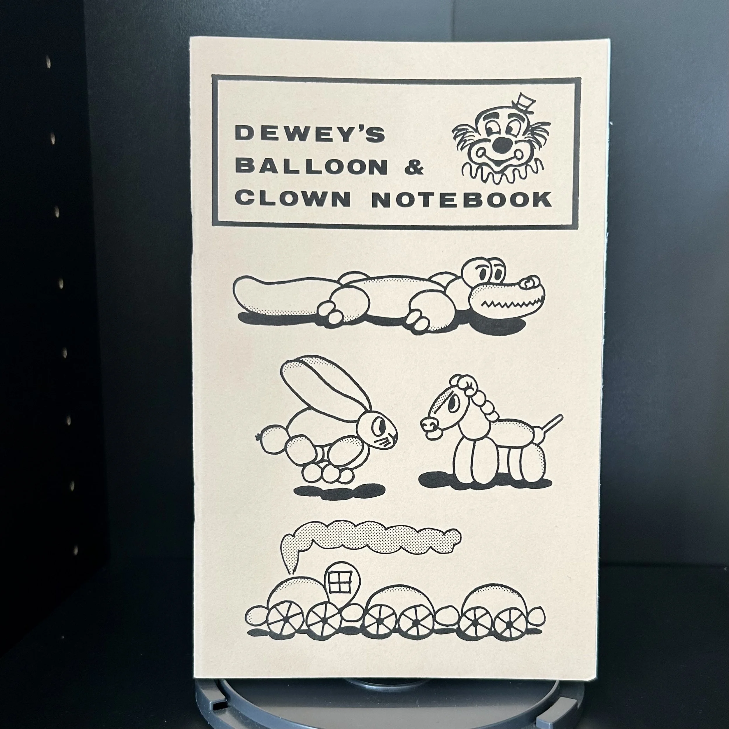 Dewey's Balloon & Clown Notebook (Old Stock)