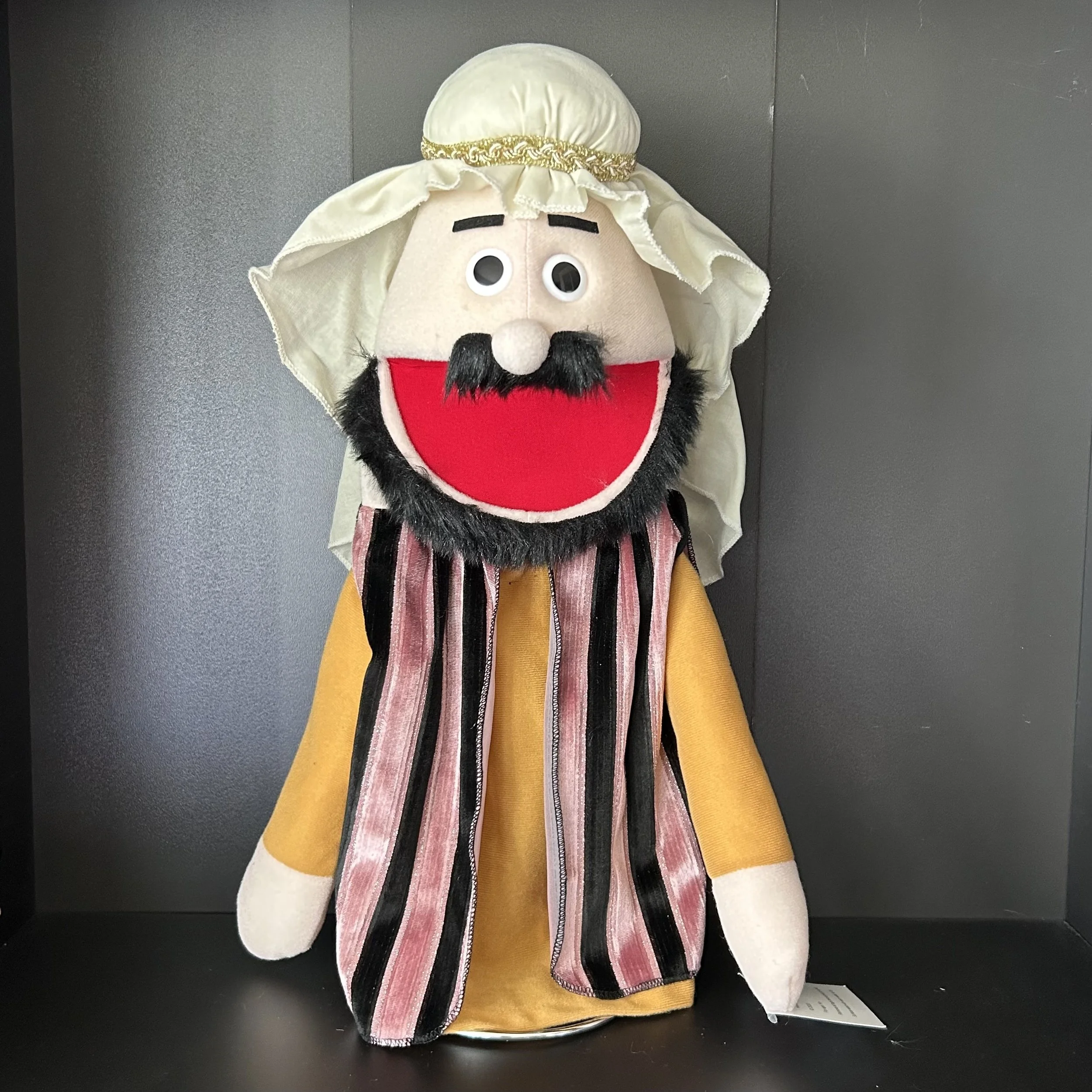 Bible Rich Man Puppet (Black Hair)