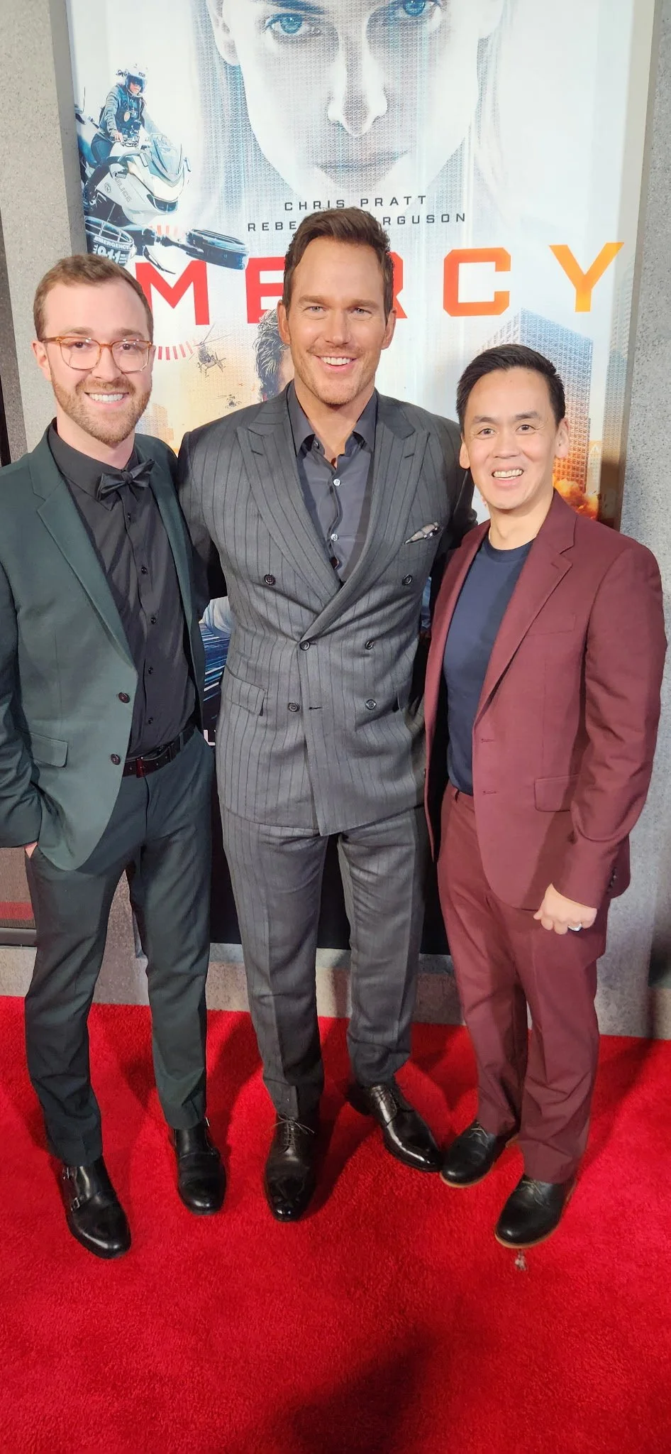 MERCY NYC Premiere - Actor Chris Pratt / Co-Editor Austin Keeling