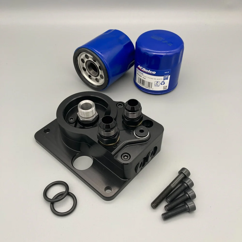 Ölfilter-Adapter Set BMW M6X mit Kühleranschluss — Teutscher Autosport