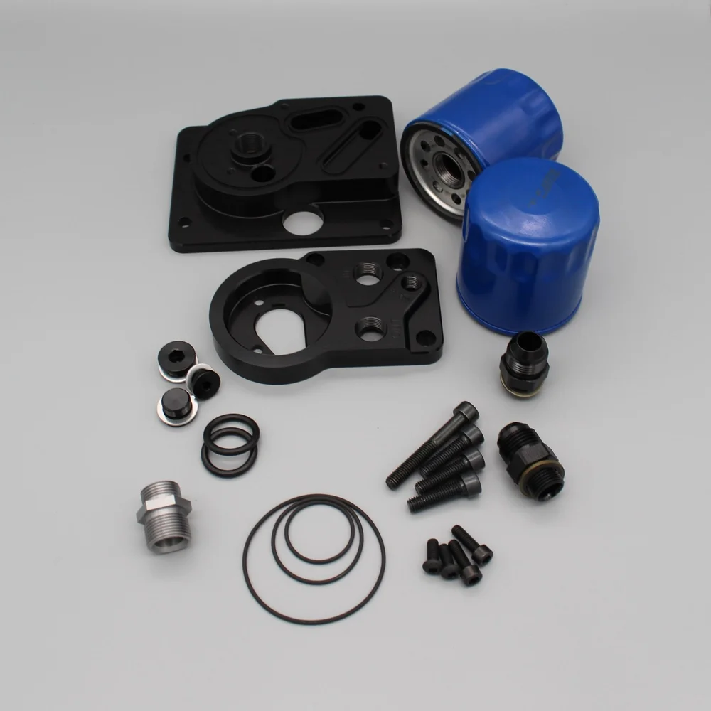 Ölfilter-Adapter Set BMW M6X mit Kühleranschluss — Teutscher Autosport