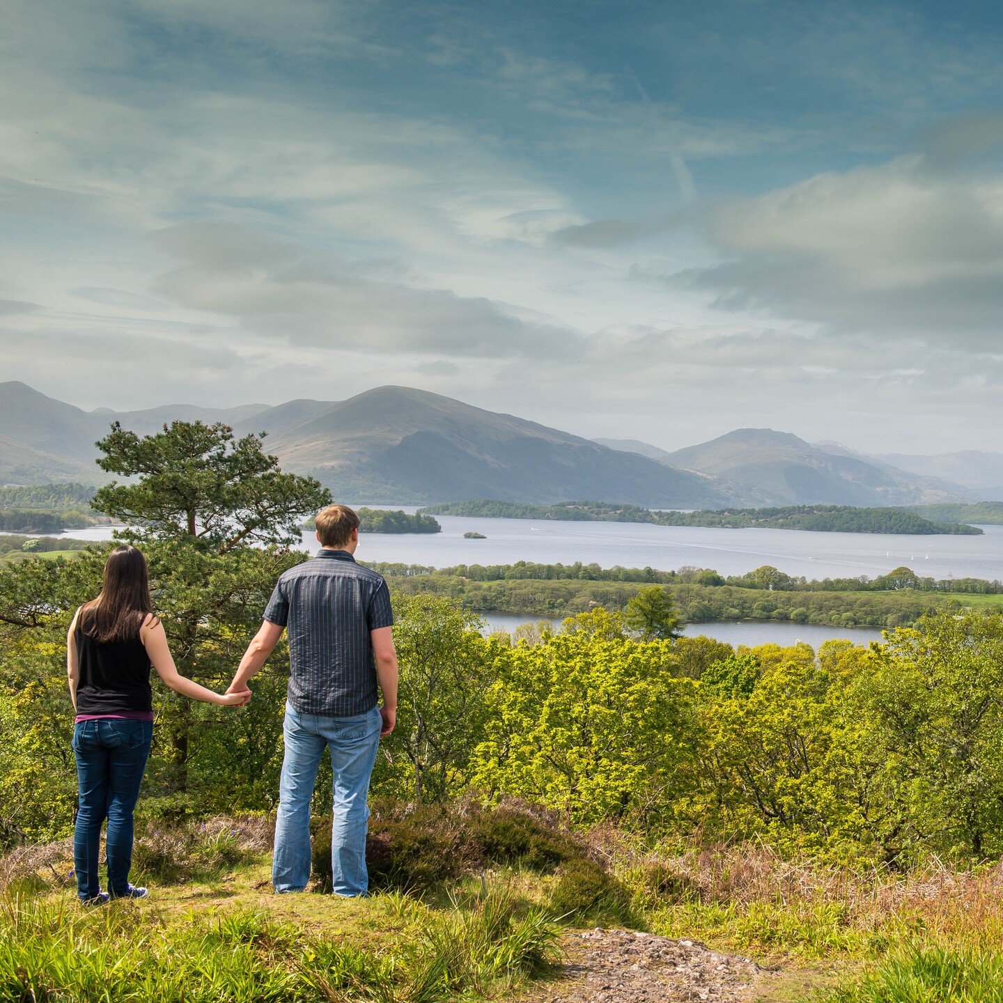 Love the amazing summit viewpoint on Inchcailloch Island, and I look forward to visiting with a couple and a camera later this year #inchcaillochisland #balmaha #seelochlomond #lochlomond #brideandgroomphotos #outsideweddings #scotlandweddings