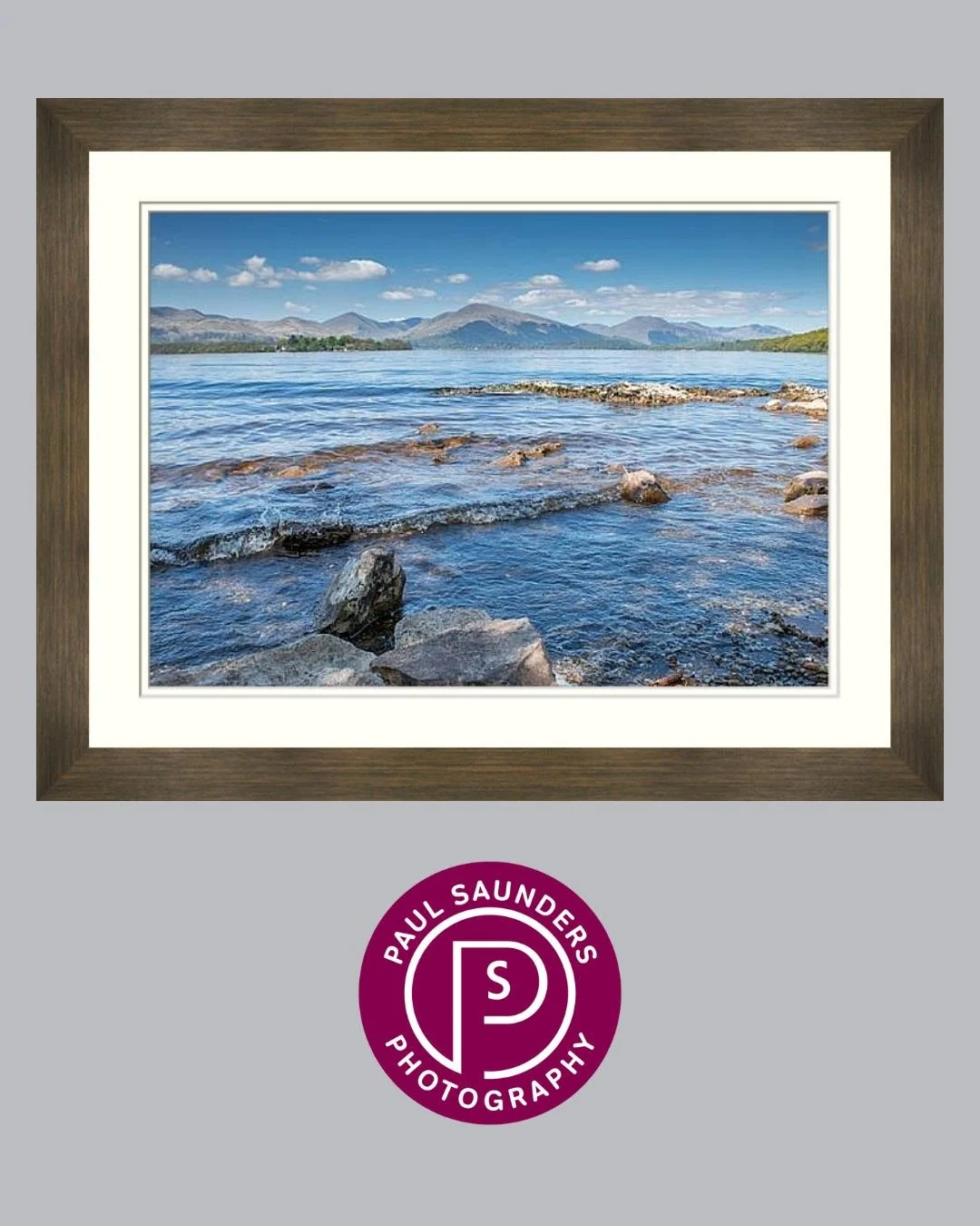 Another from my range of Loch Lomond &amp; The Trossachs prints. This was taken from Inchcailloch Island. Browse the complete range here - https://www.paulsaundersphotography.com/photography-shop/p/framed-loch-lomond-photographs