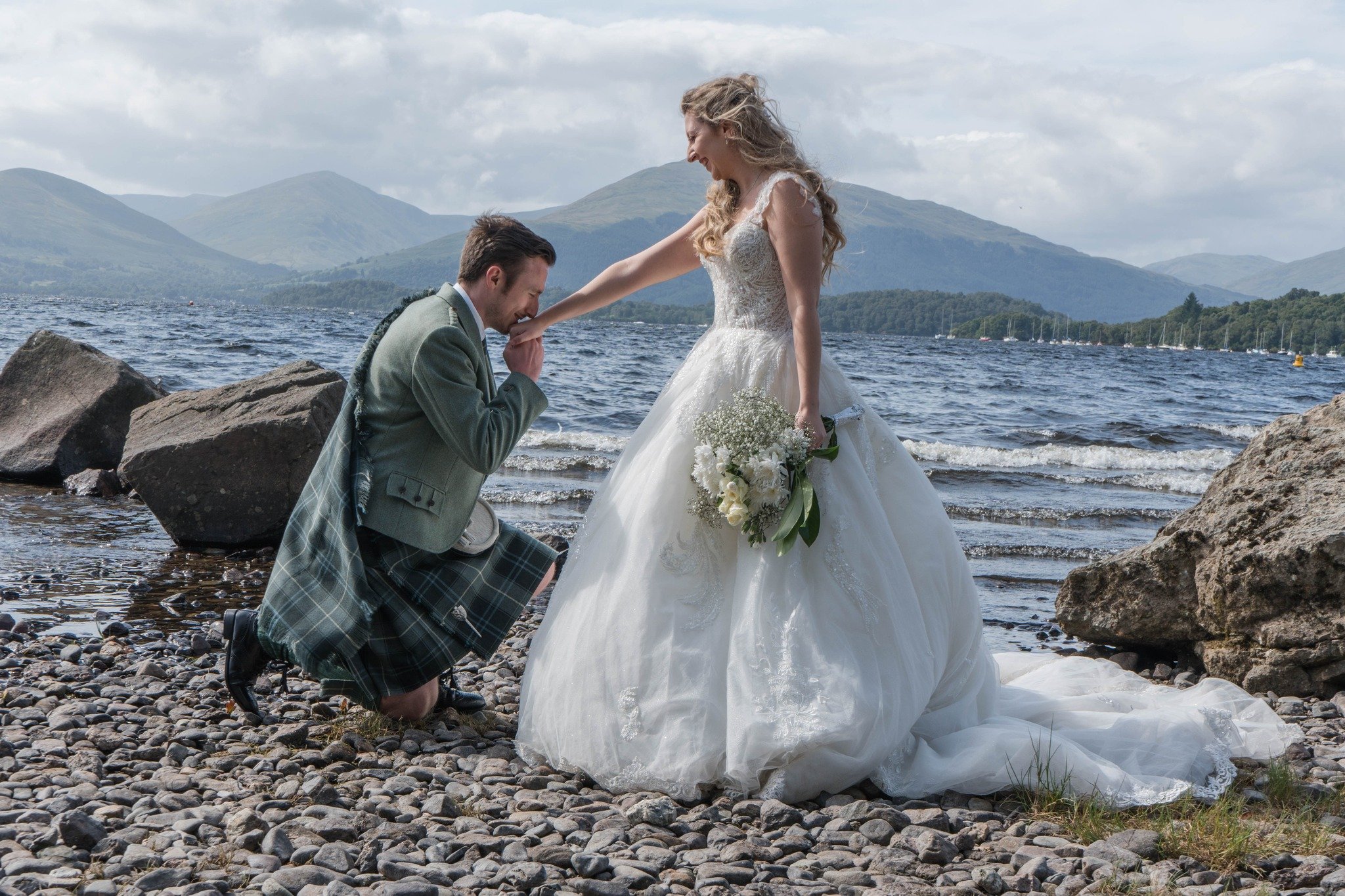 I'm catching up with posts from a busy summer of photography sessions. This couple got married in Sicily, but also wanted photographs in Scotland. So here's the session at Balmaha, Loch Lomond - so much fun!