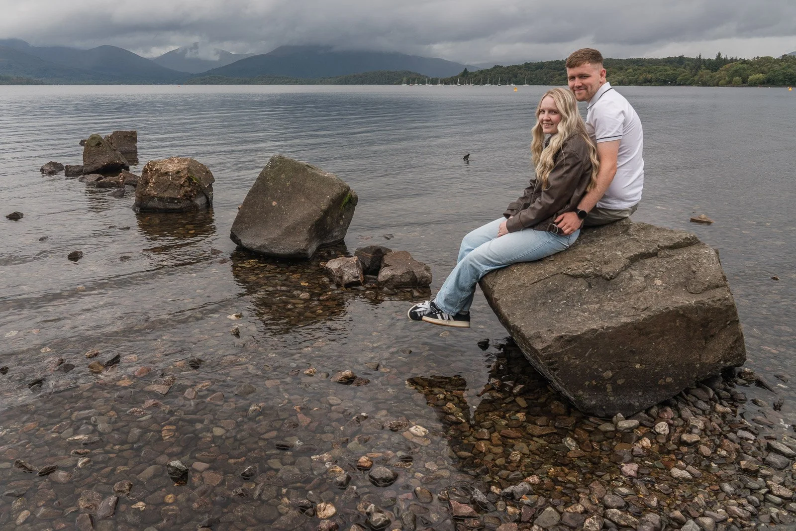 Romantic moment by Loch Lomond