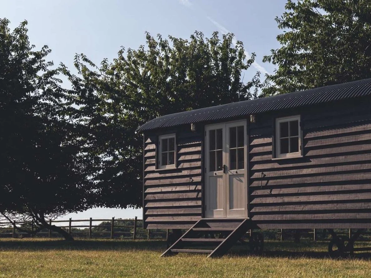 Shepherds hut home office