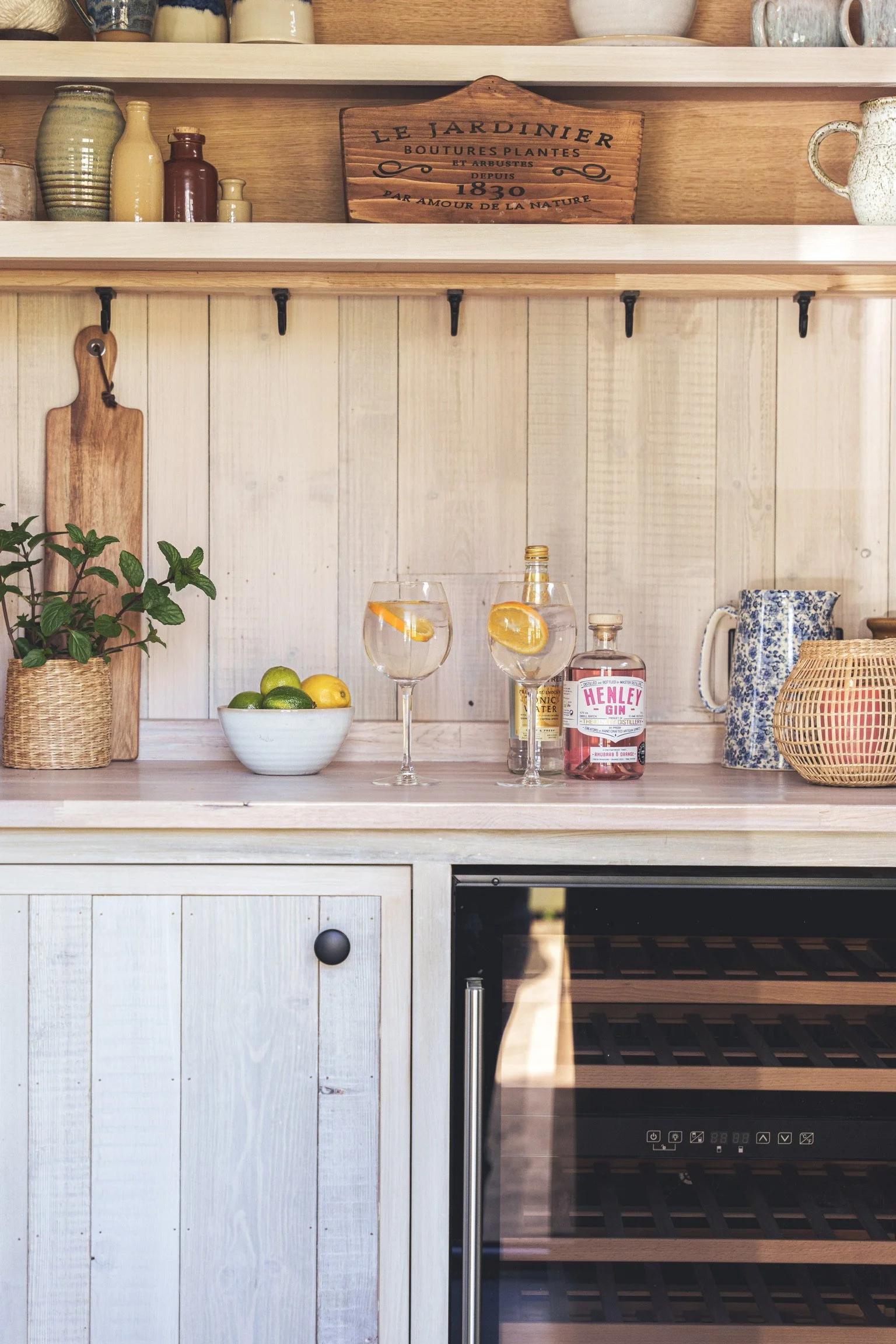 bespoke Shepherds hut kitchen
