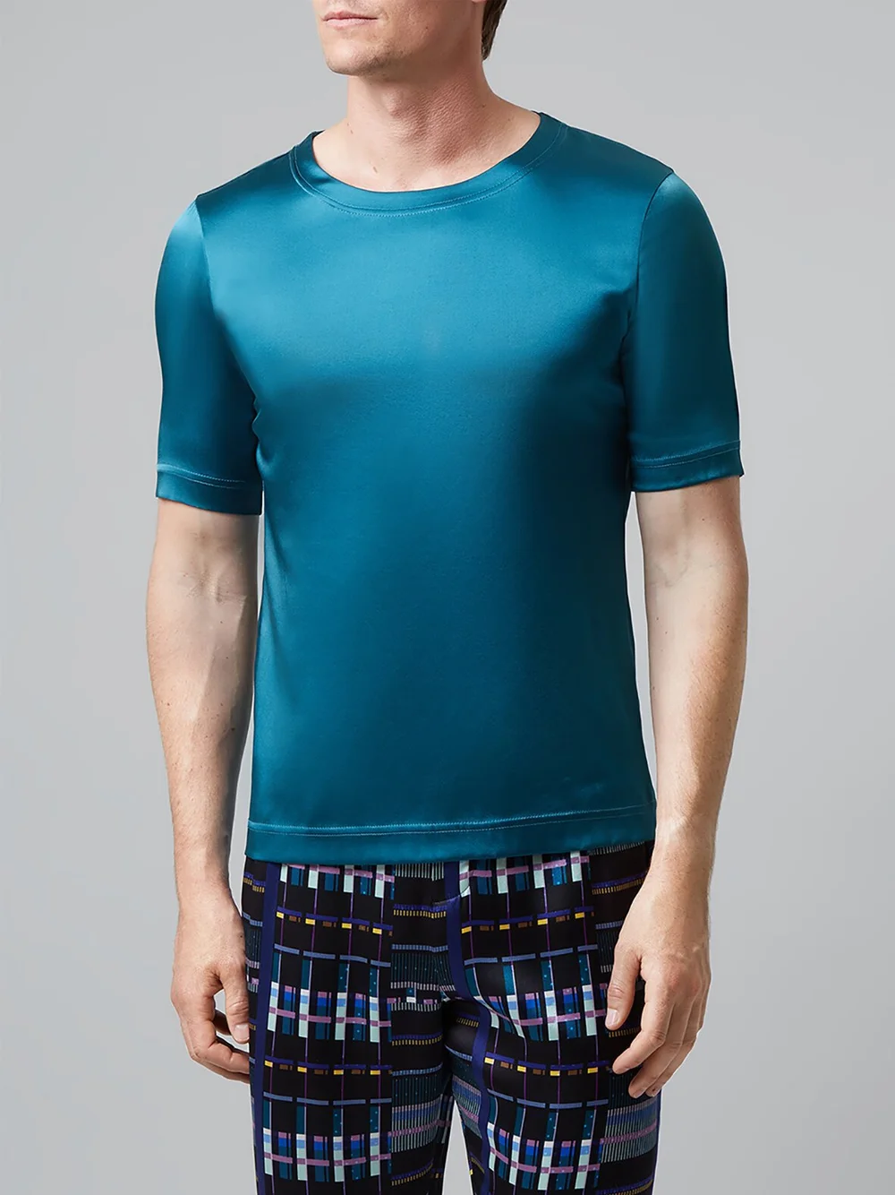 silk t shirts mens