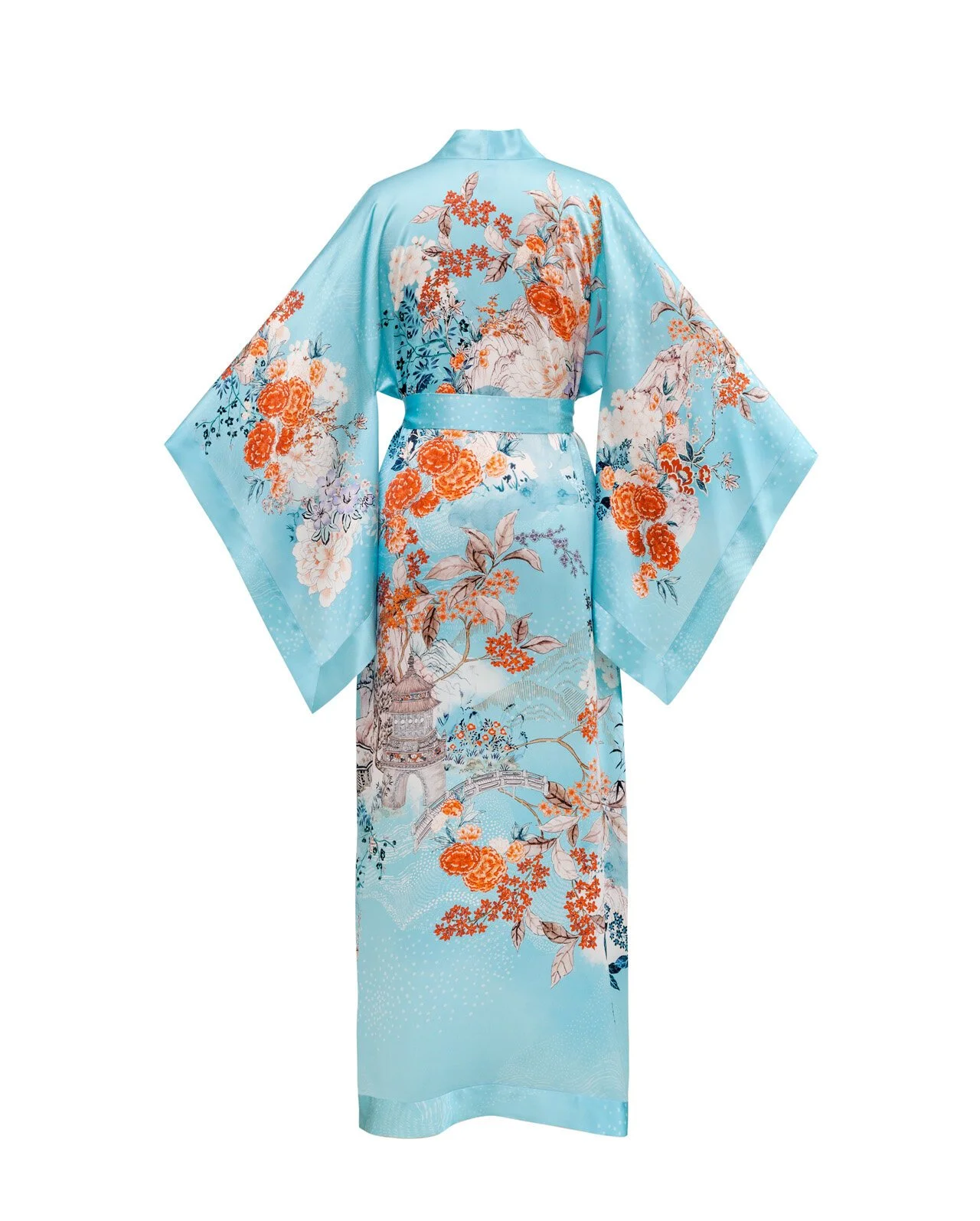 Sakura Kimono Onesie in Organic Muslin - Pink